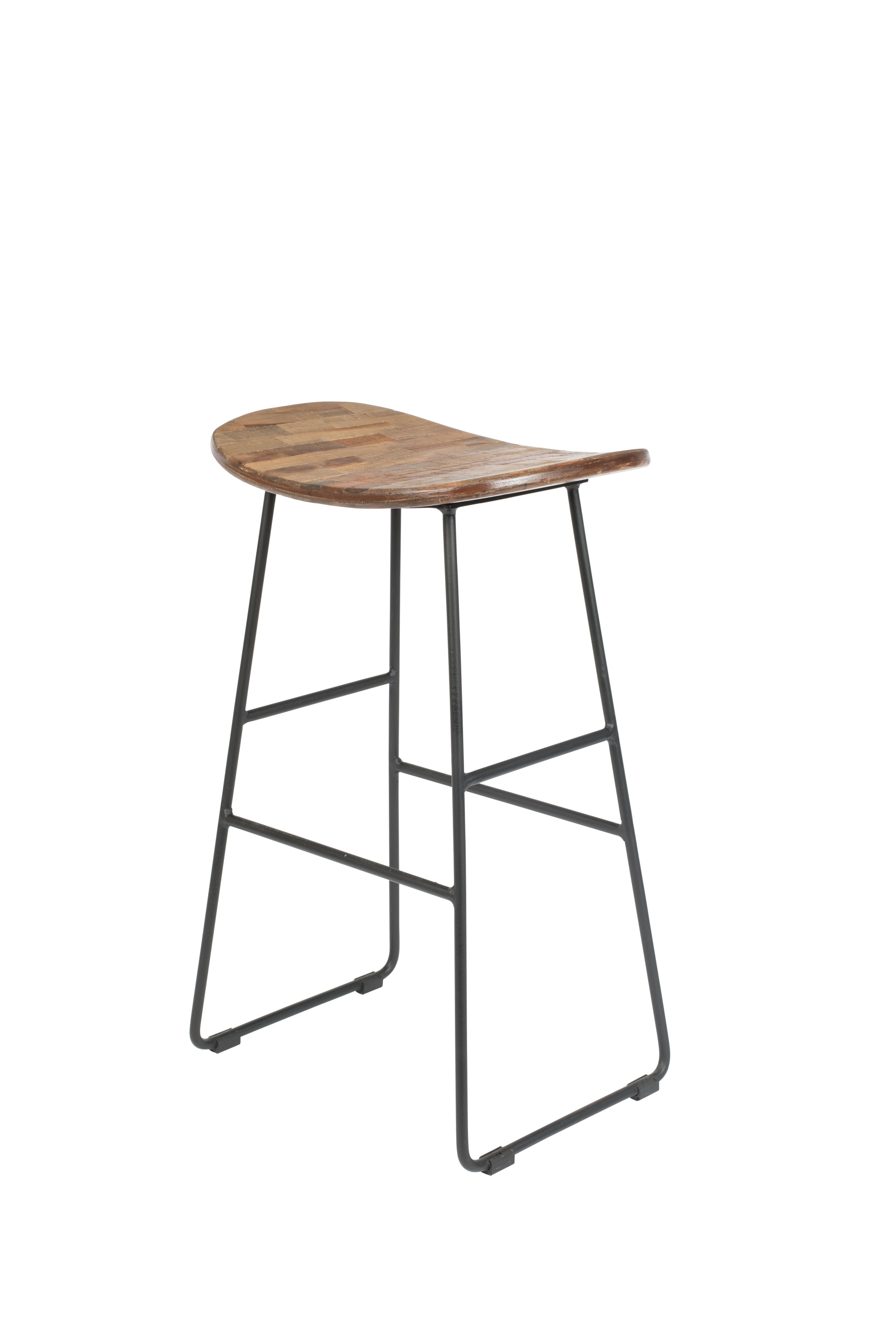 Tangle Tangle Bar Stool mit schwarzer Basis