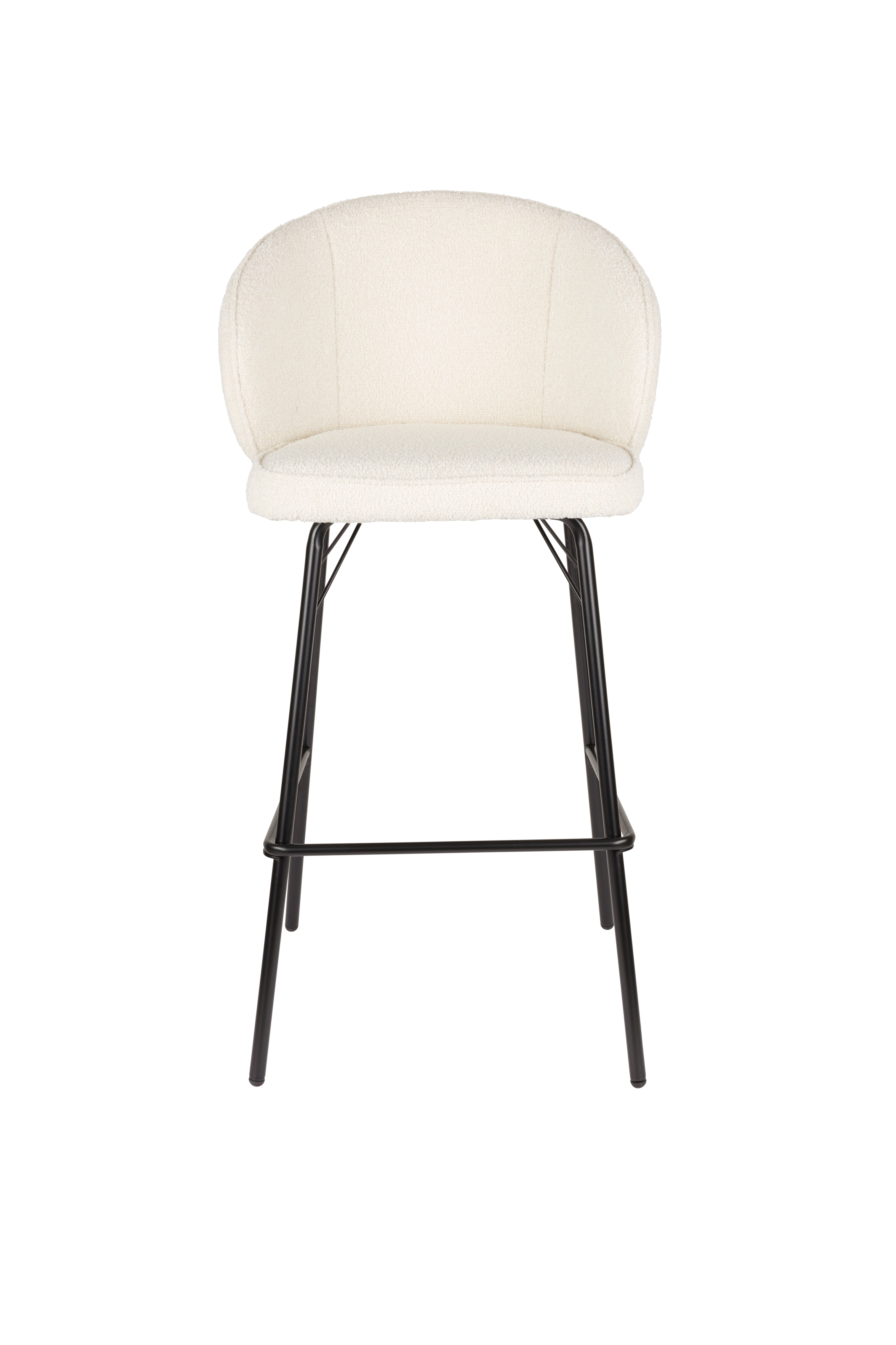 JOA stool white with black base