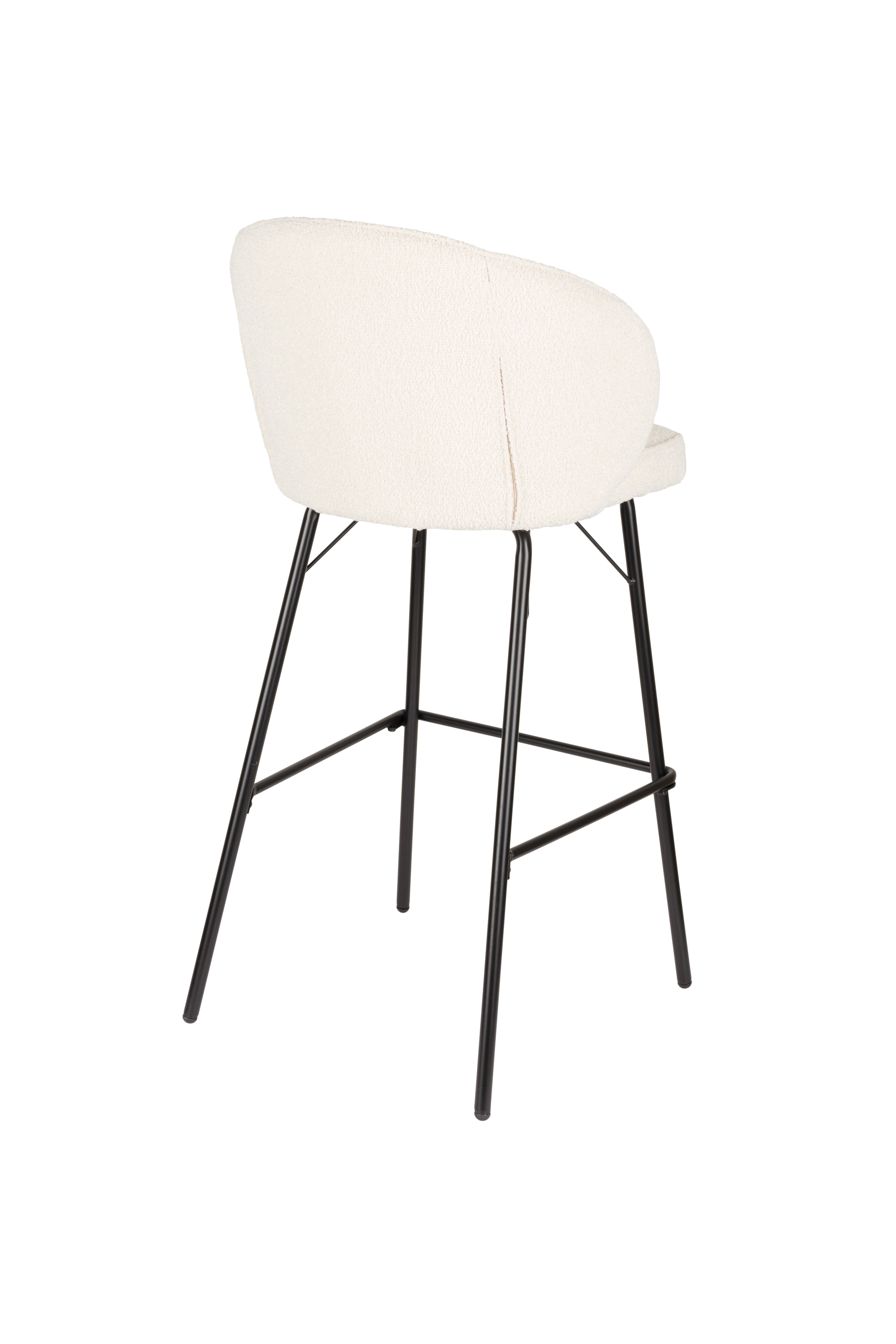 JOA stool white with black base