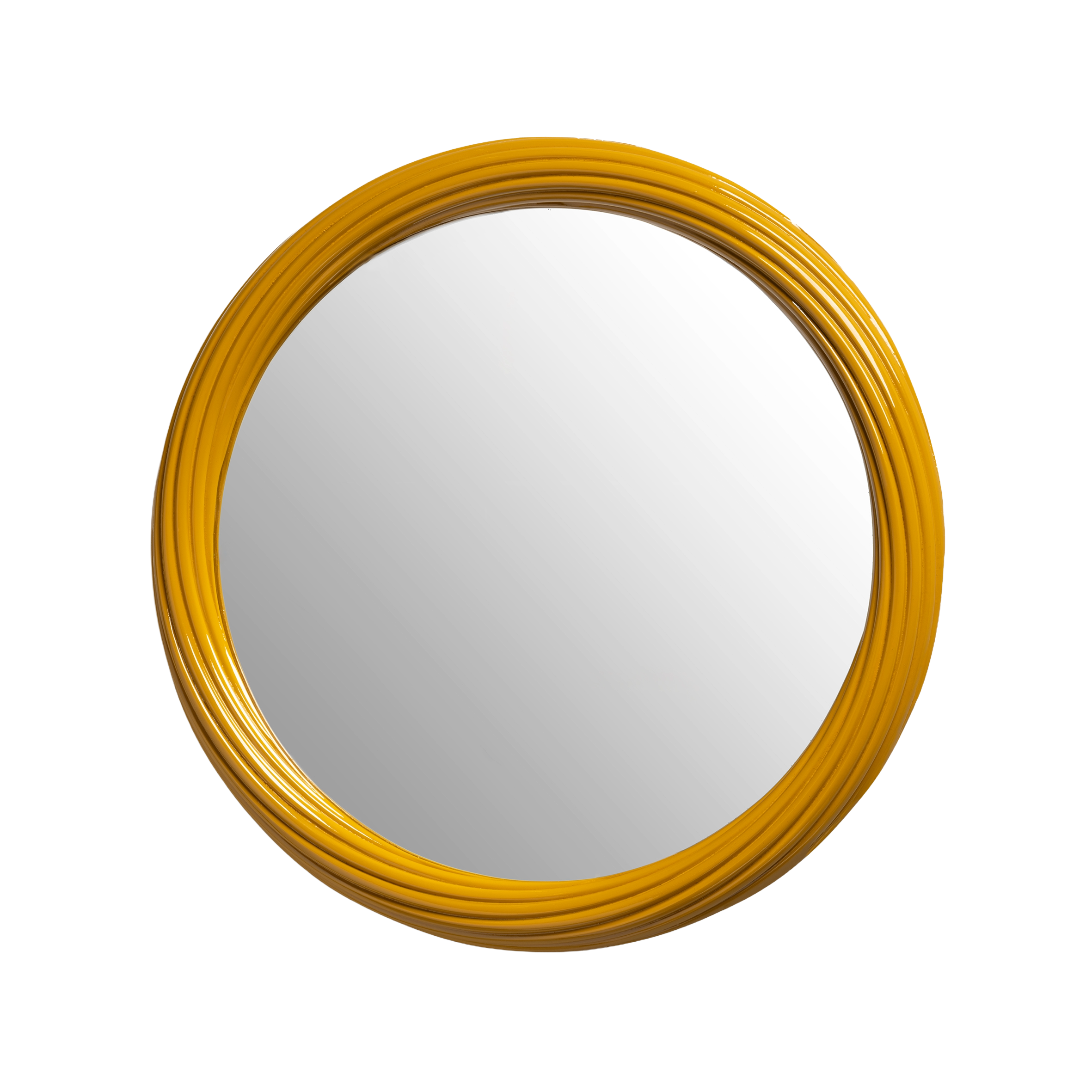 Rundes Spiegel CHURROS senfgelb