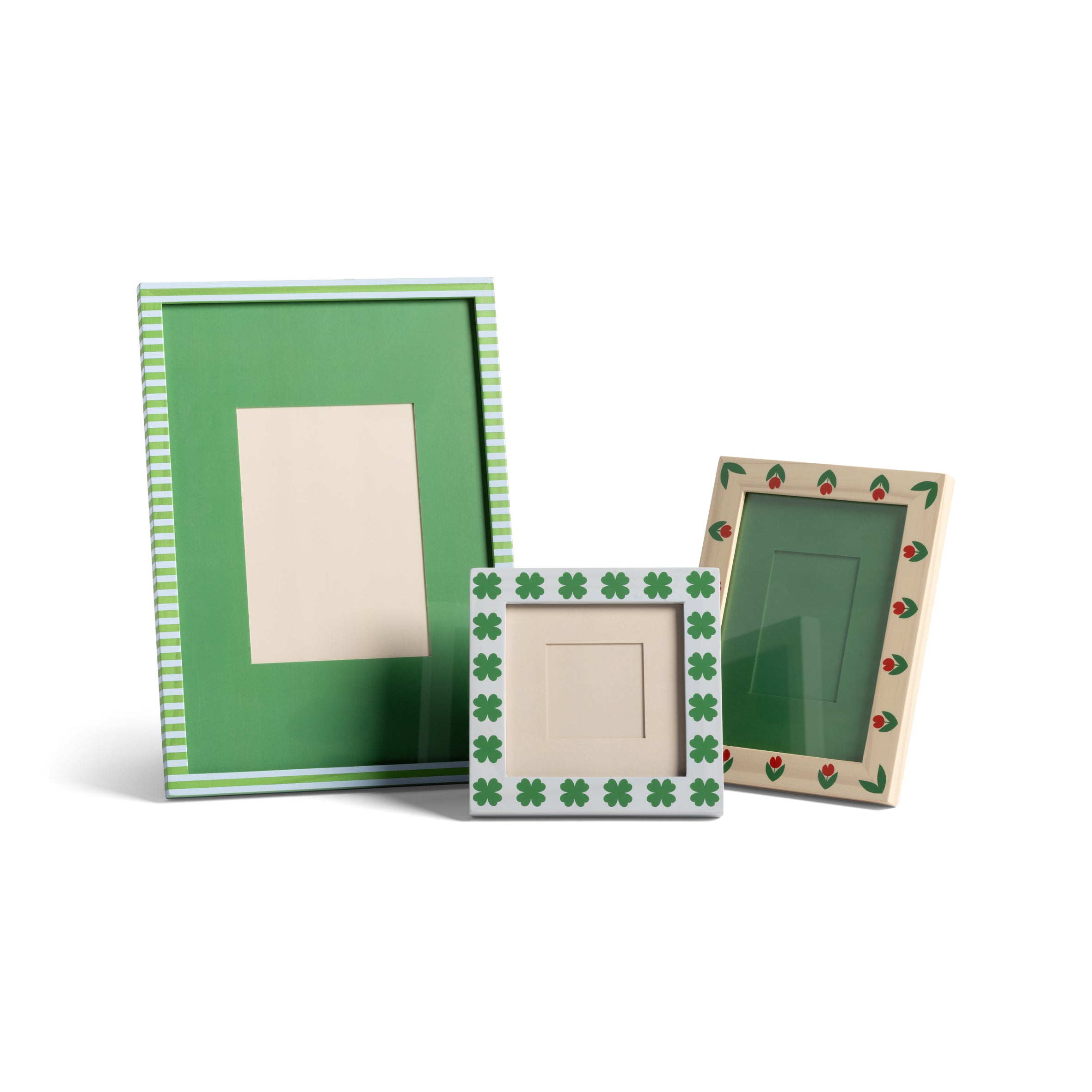 Fotolijst PATCH groen met beige