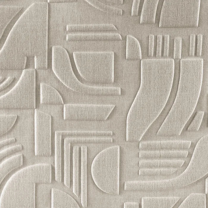 Structuurtapijt met geometrisch patroon LINSOLITE - NATUREL beige