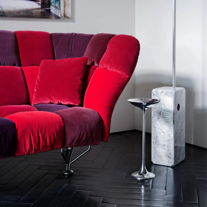 PING I silberner Beistelltisch