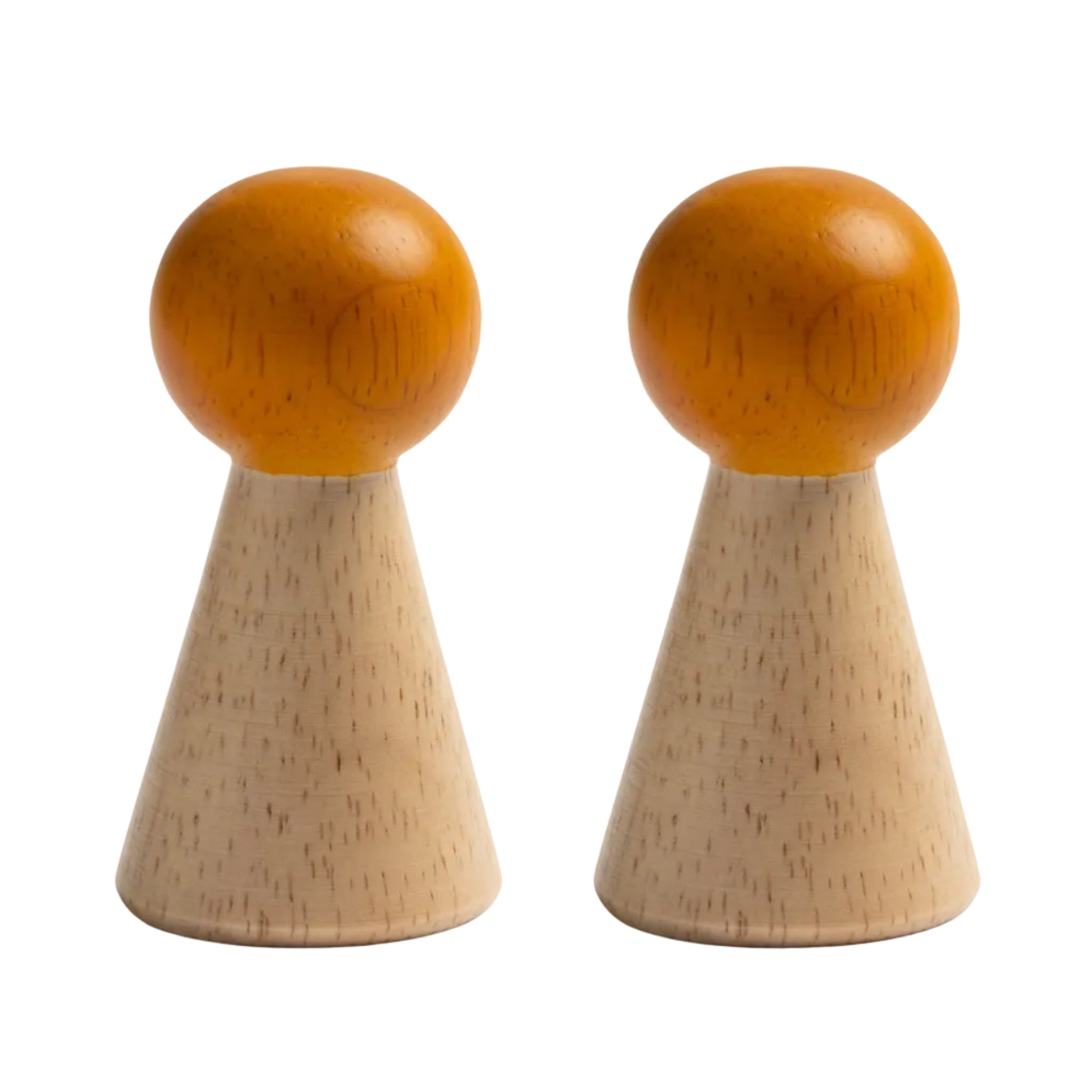 HALMA Wooden Wall Hook Set in Orange