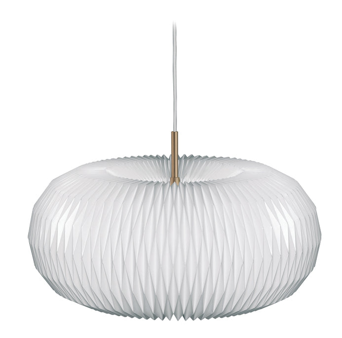 Hanglamp MODEL 195 DONUT wit met goud