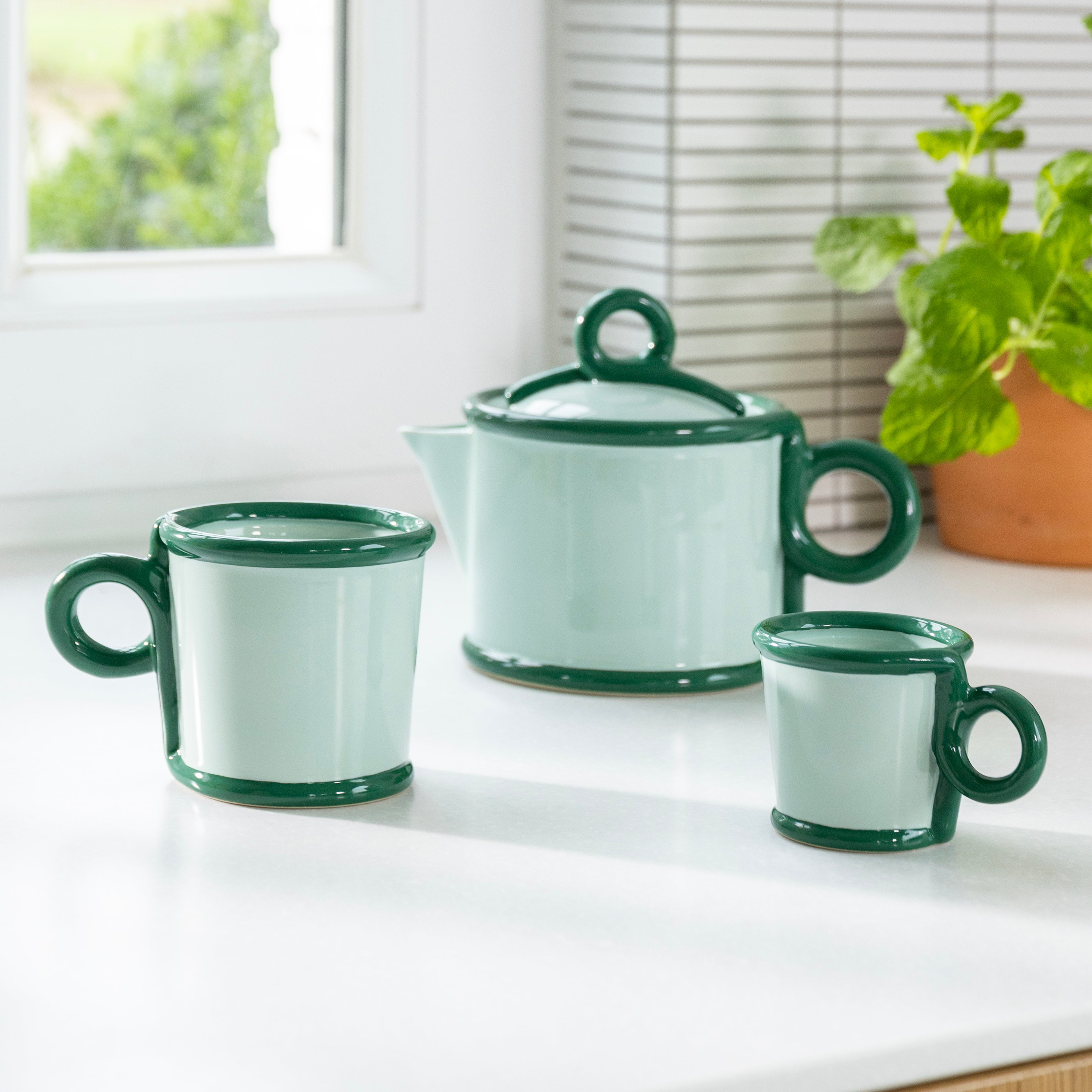 Theepot LOOP groen