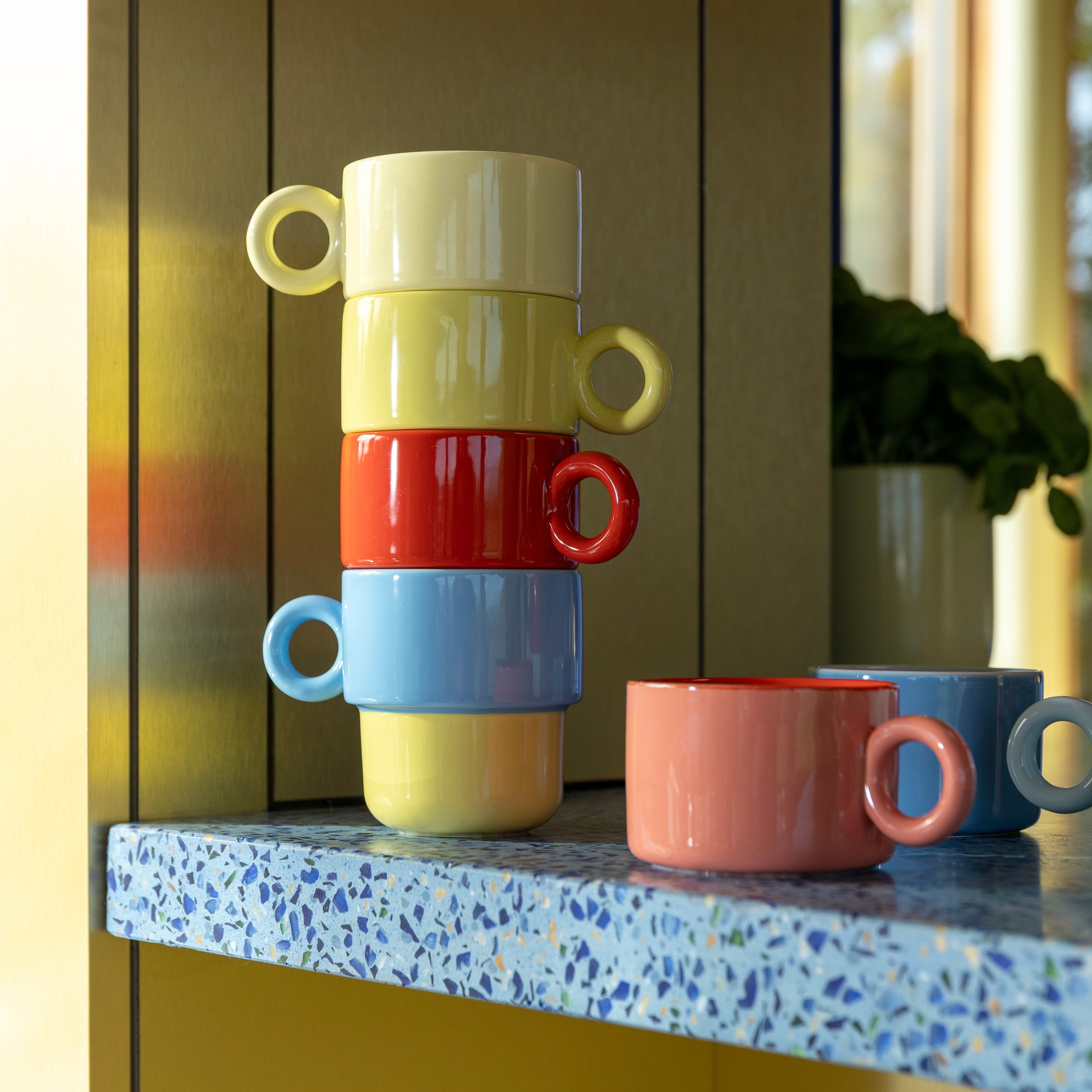 CHIQUITO Red-Lemon Mug Set