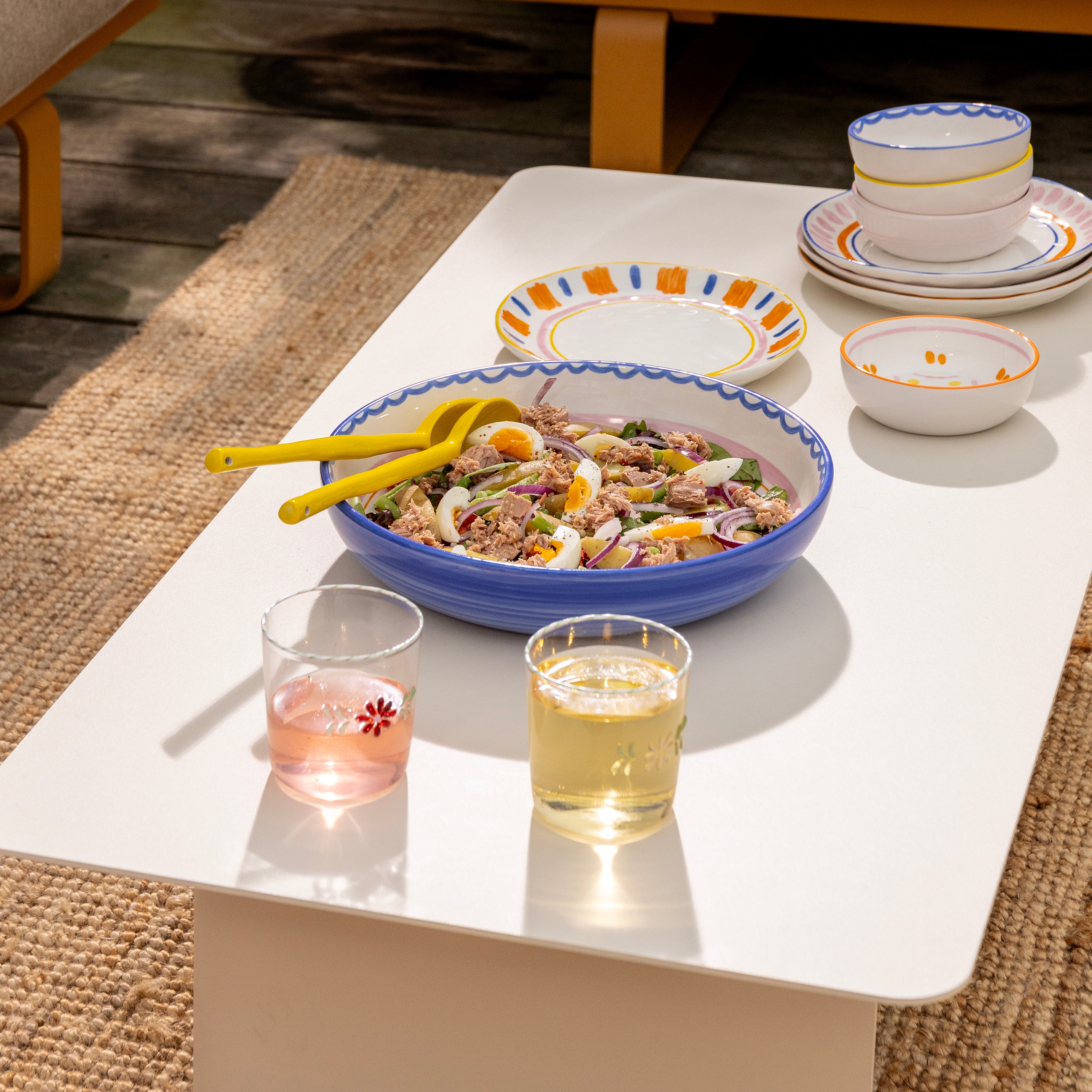 FLORA Glasses Set with Floral Motif