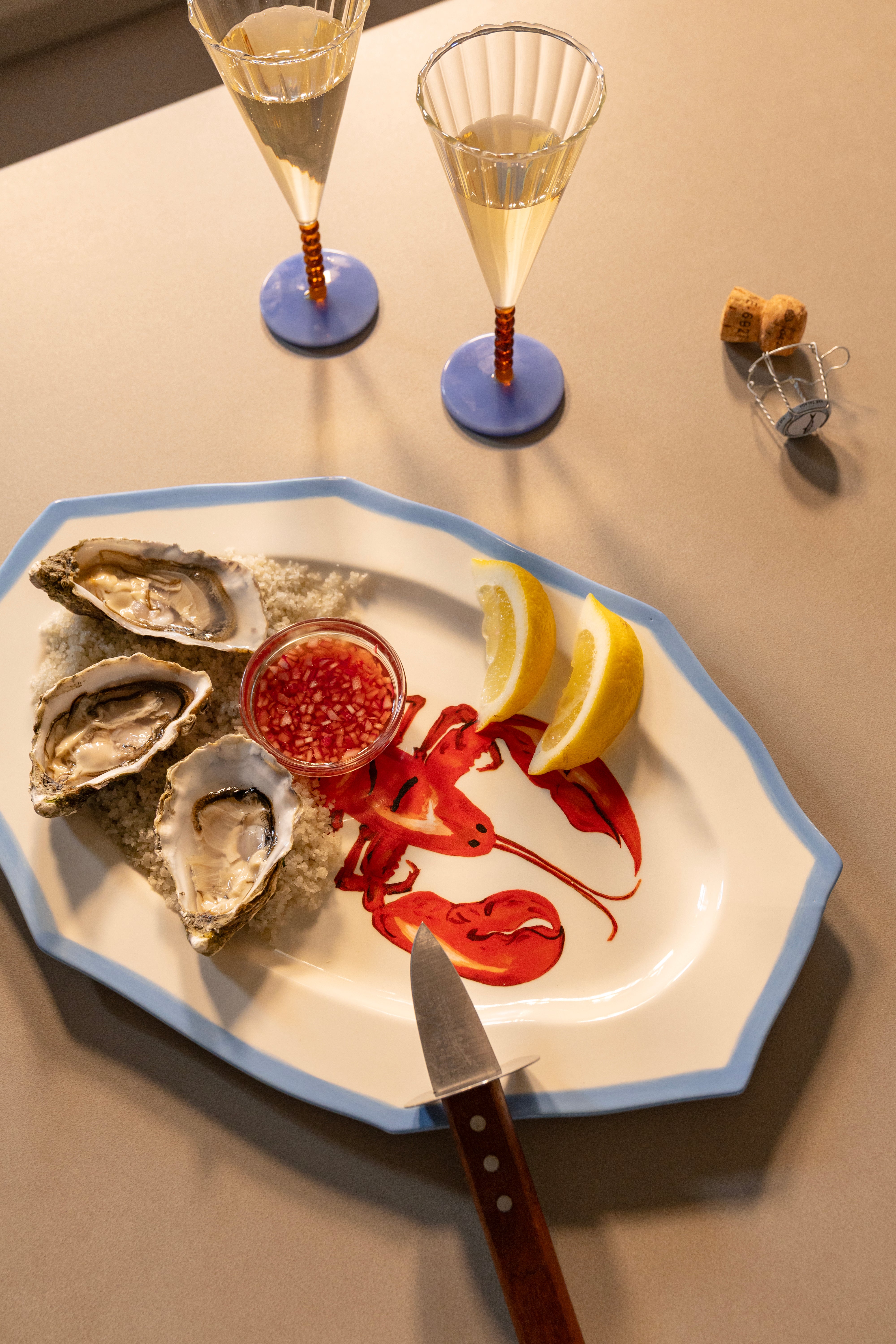 Porseleinen schaal SIRENE LOBSTER