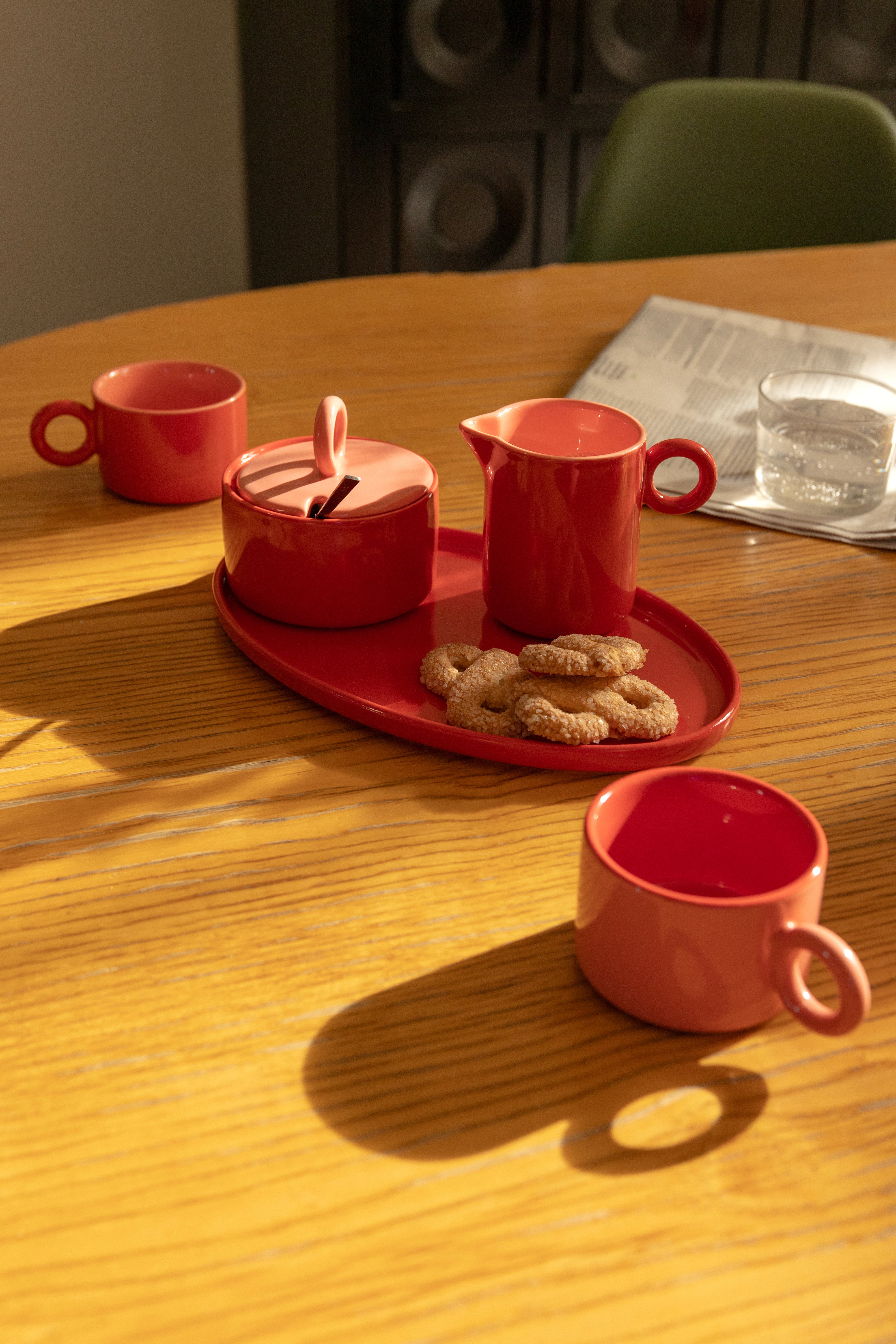 Milchkännchen CHIQUITO rote Porzellan