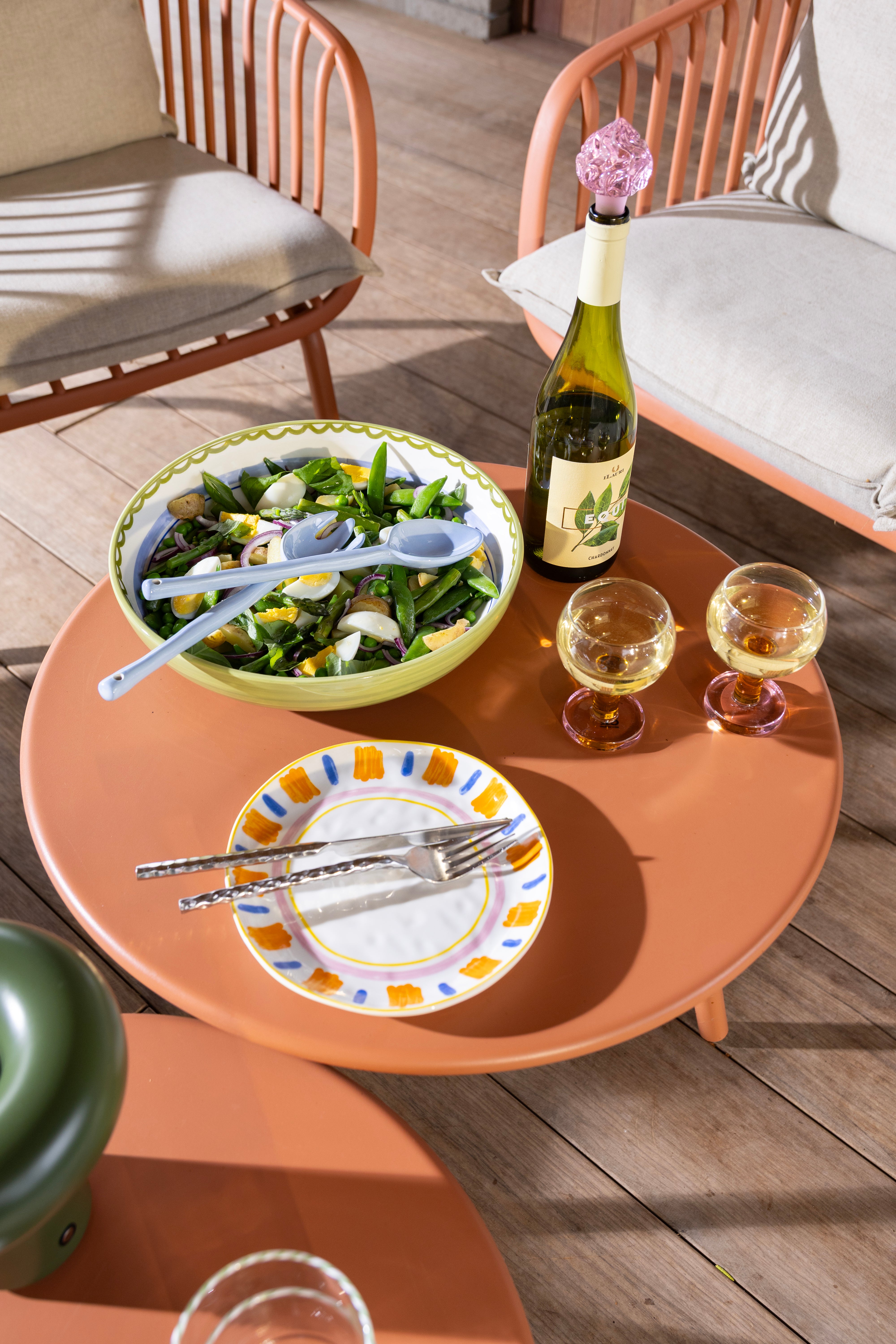 Breakfast plate set BOAVISTA colorful porcelain