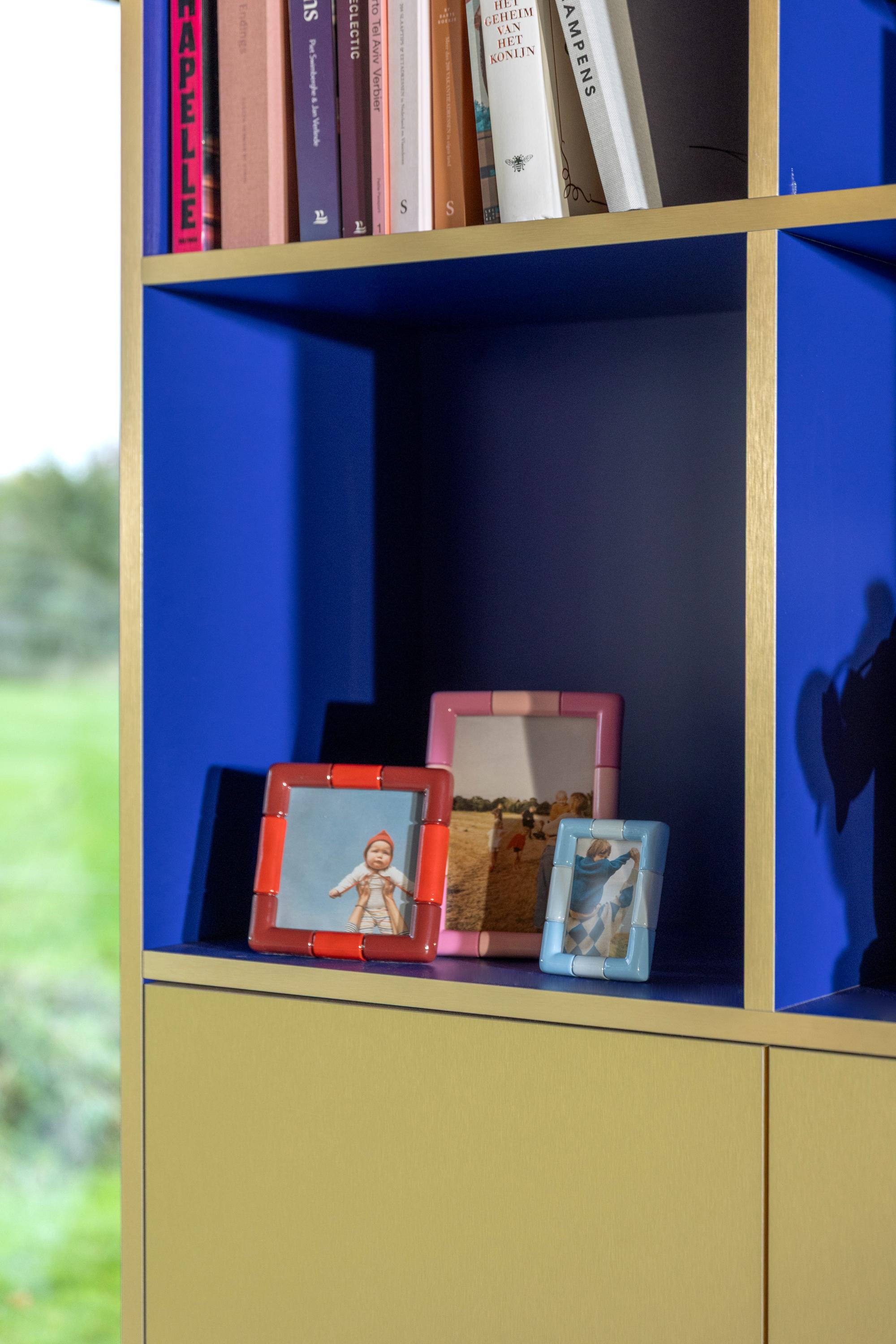 Fotolijst RIFT SQUARE bordeauxrood met rood