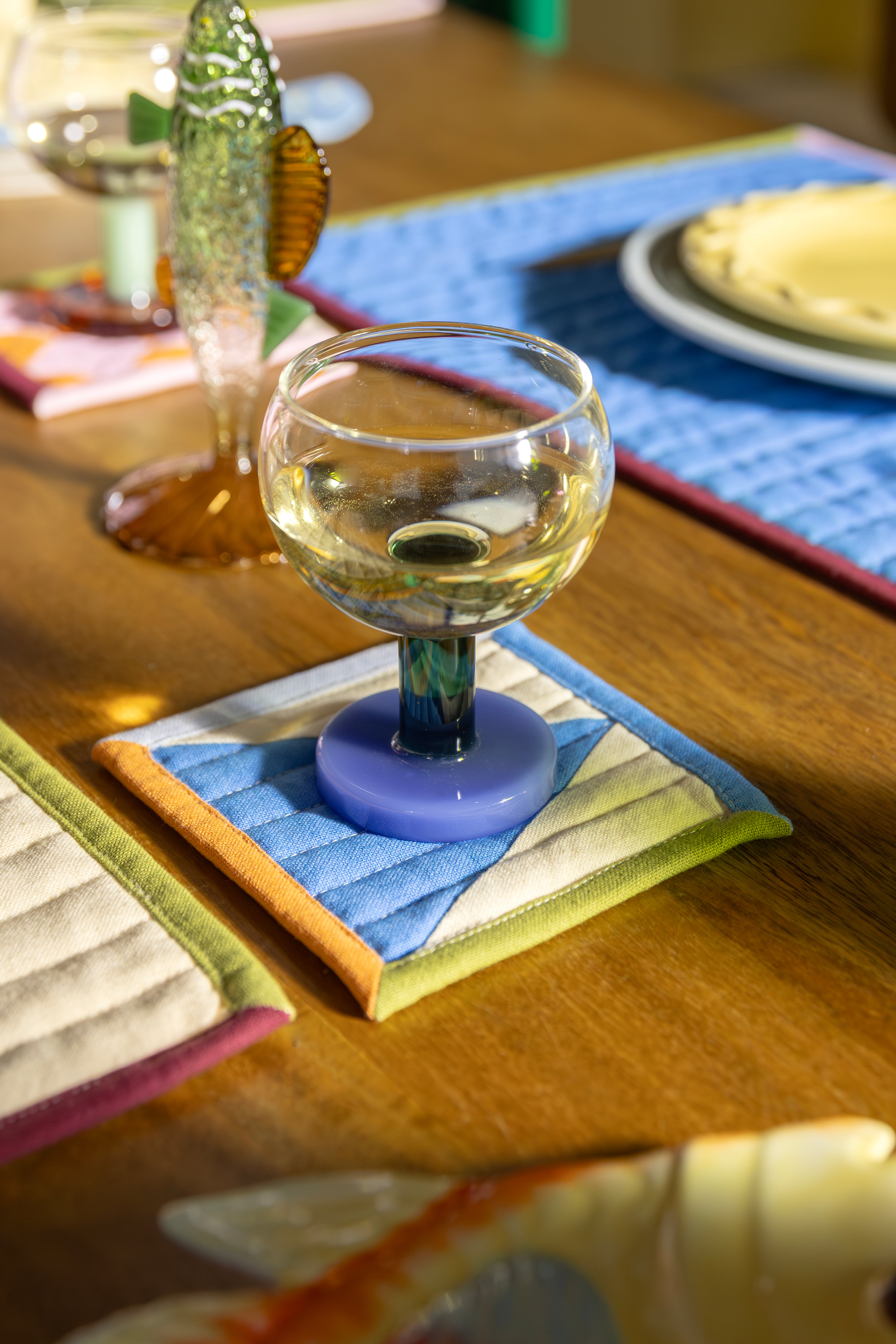 Kleurige STITCH onderzetters voor mokken