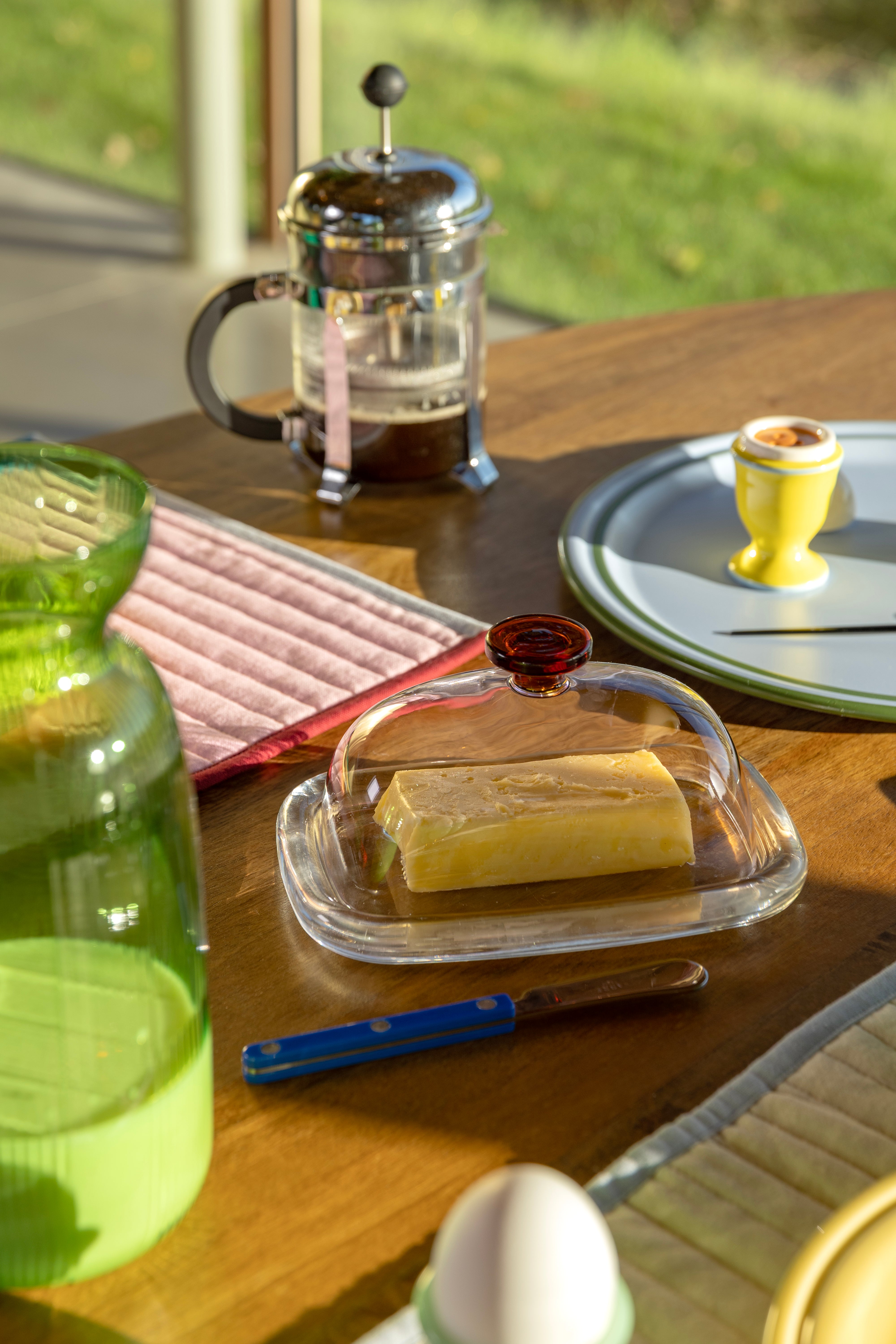 Maselniczka CANTINE roze met amberkleurig