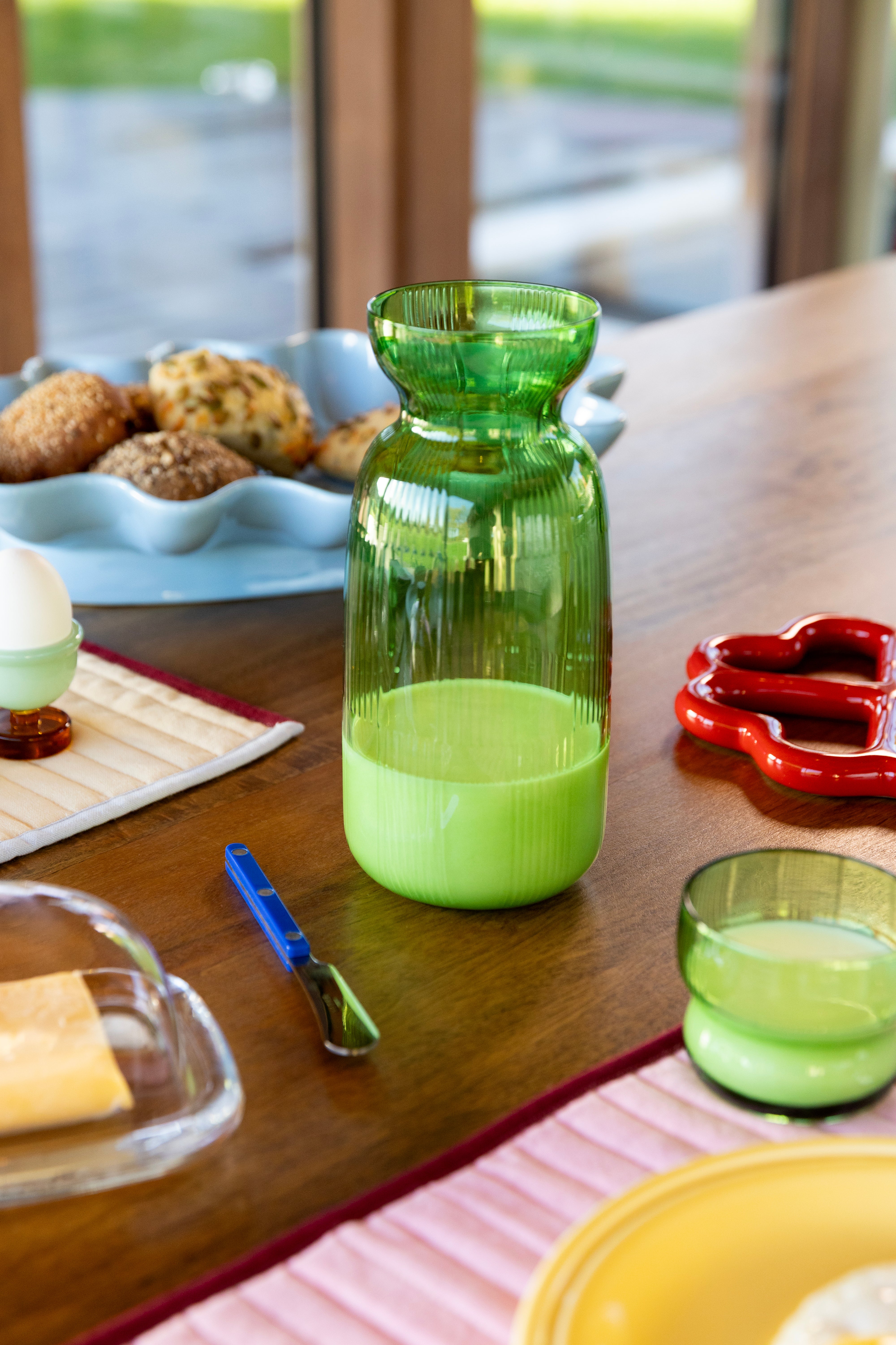 Karafka CIRCUS grünes Glas