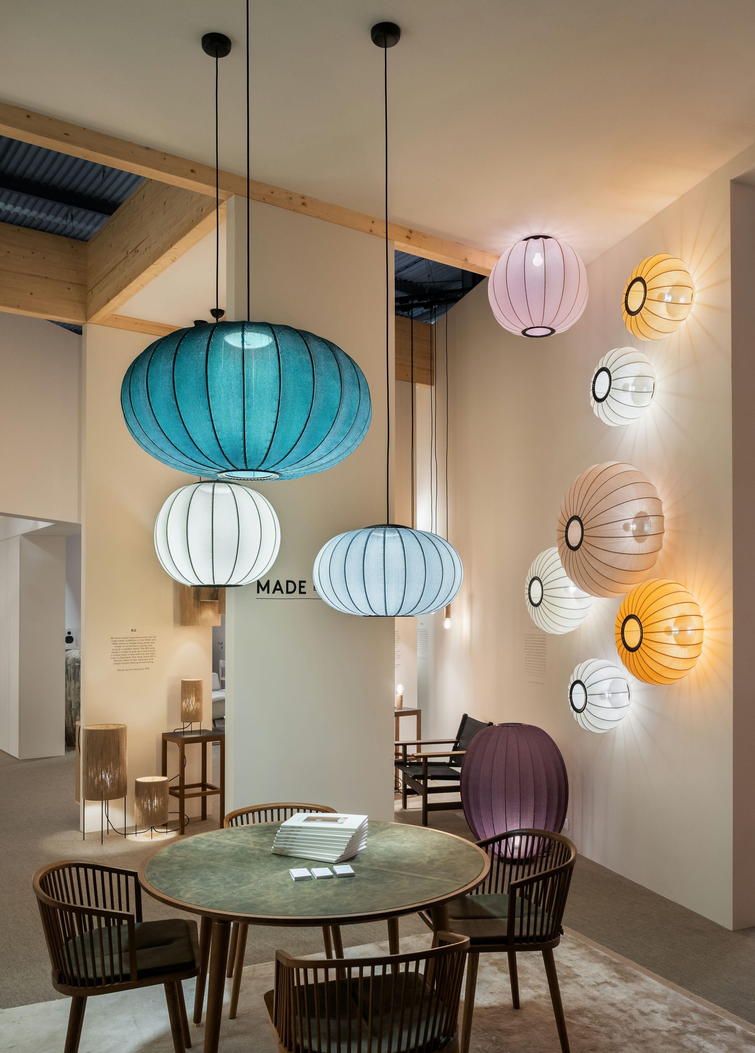 Plafondlamp KNIT-WIT OVAL zandkleurig