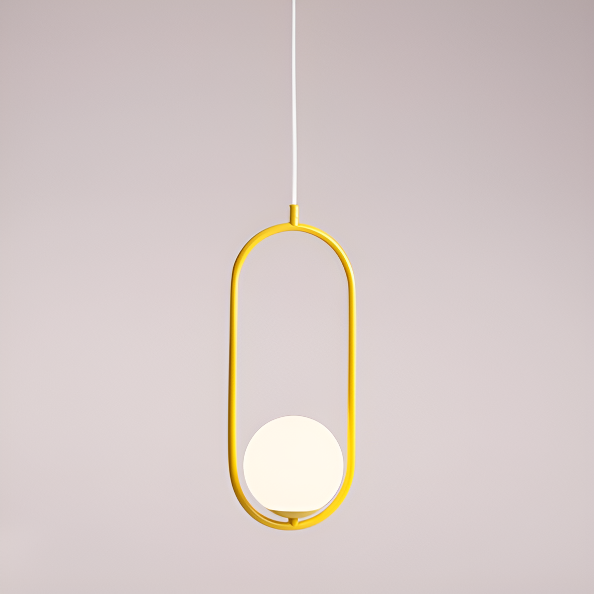 Hanglamp RIVA mosterdkleurig