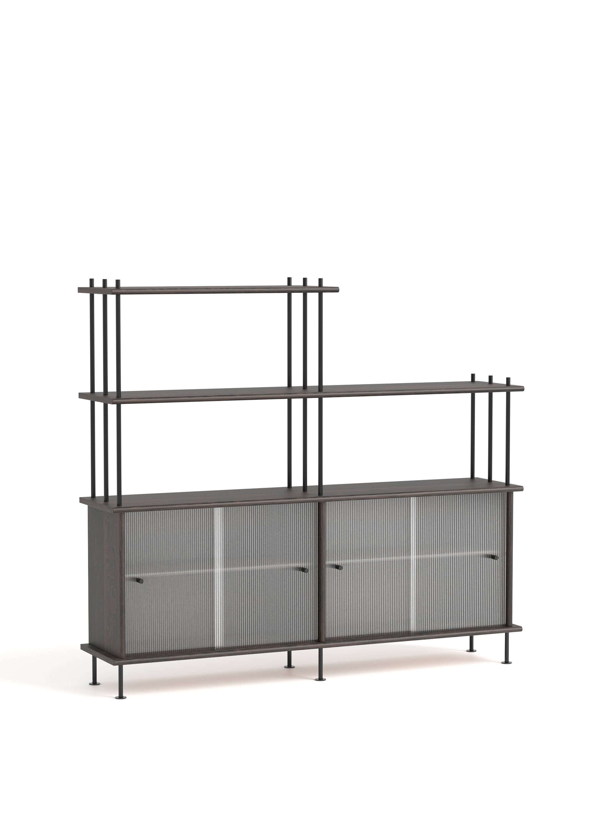 BAVA 160 Schrank aus schwarzem Eichenholz