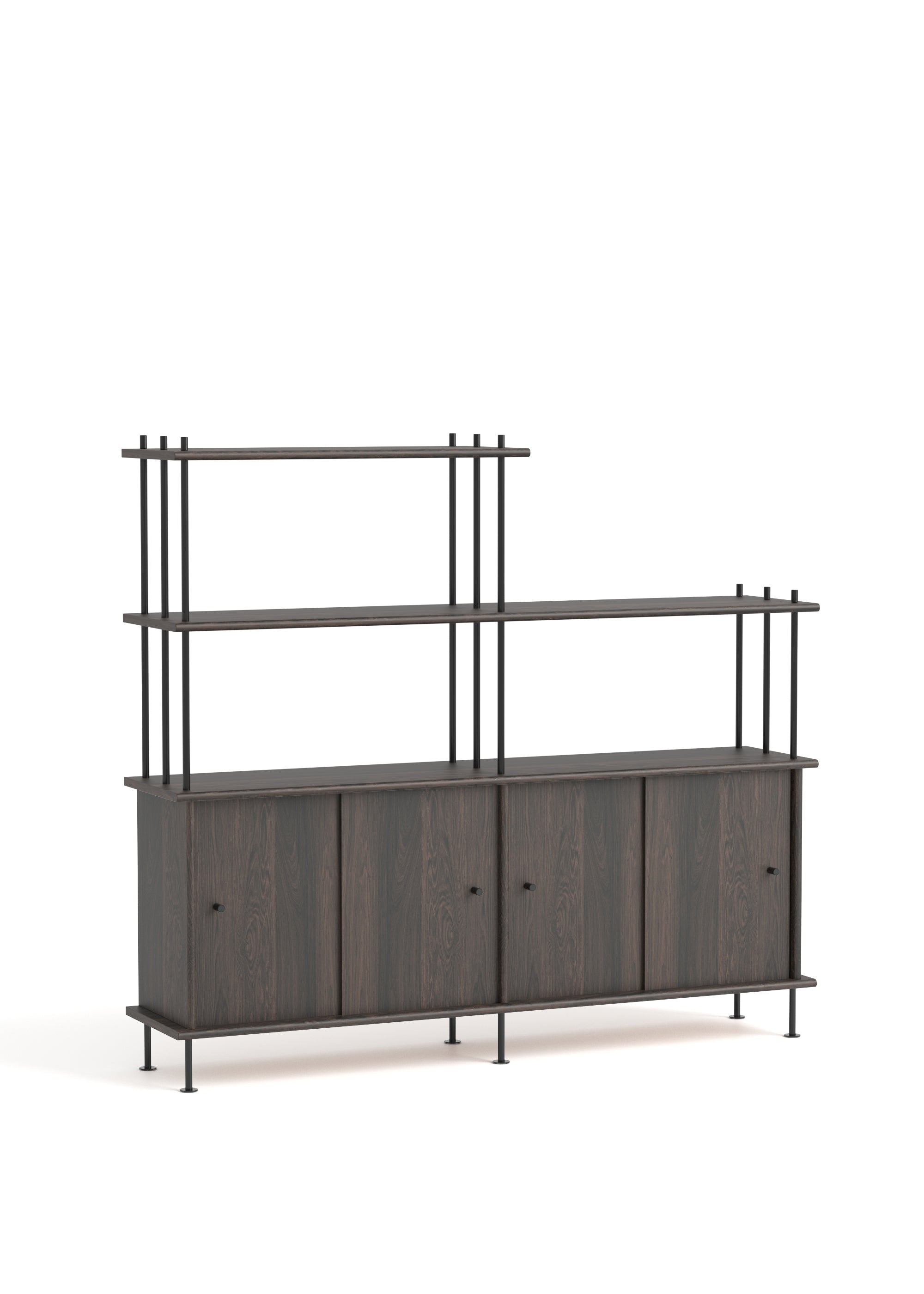 BAVA 160 Schrank aus schwarzem Eichenholz