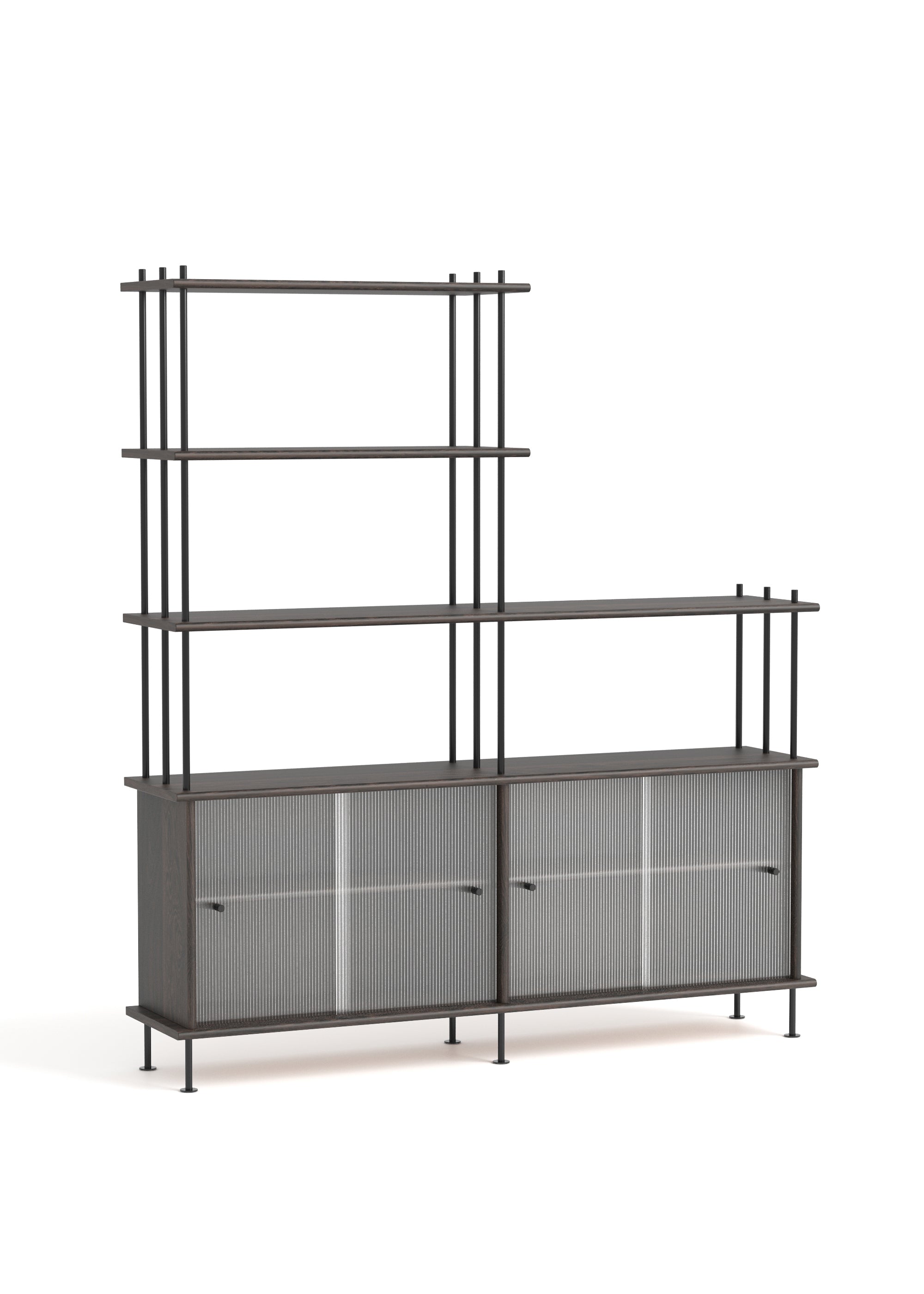 BAVA 160 Schrank aus schwarzem Eichenholz