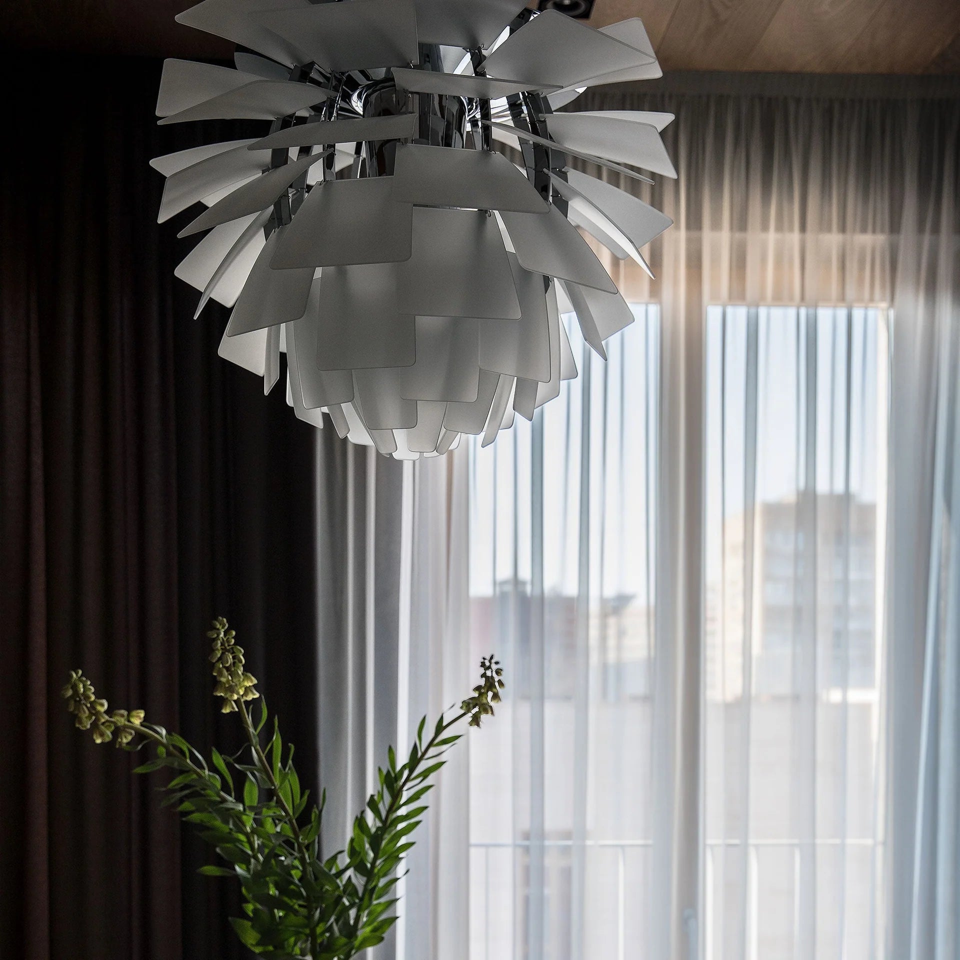 Hanglamp PH ARTICHOKE GLAS wit