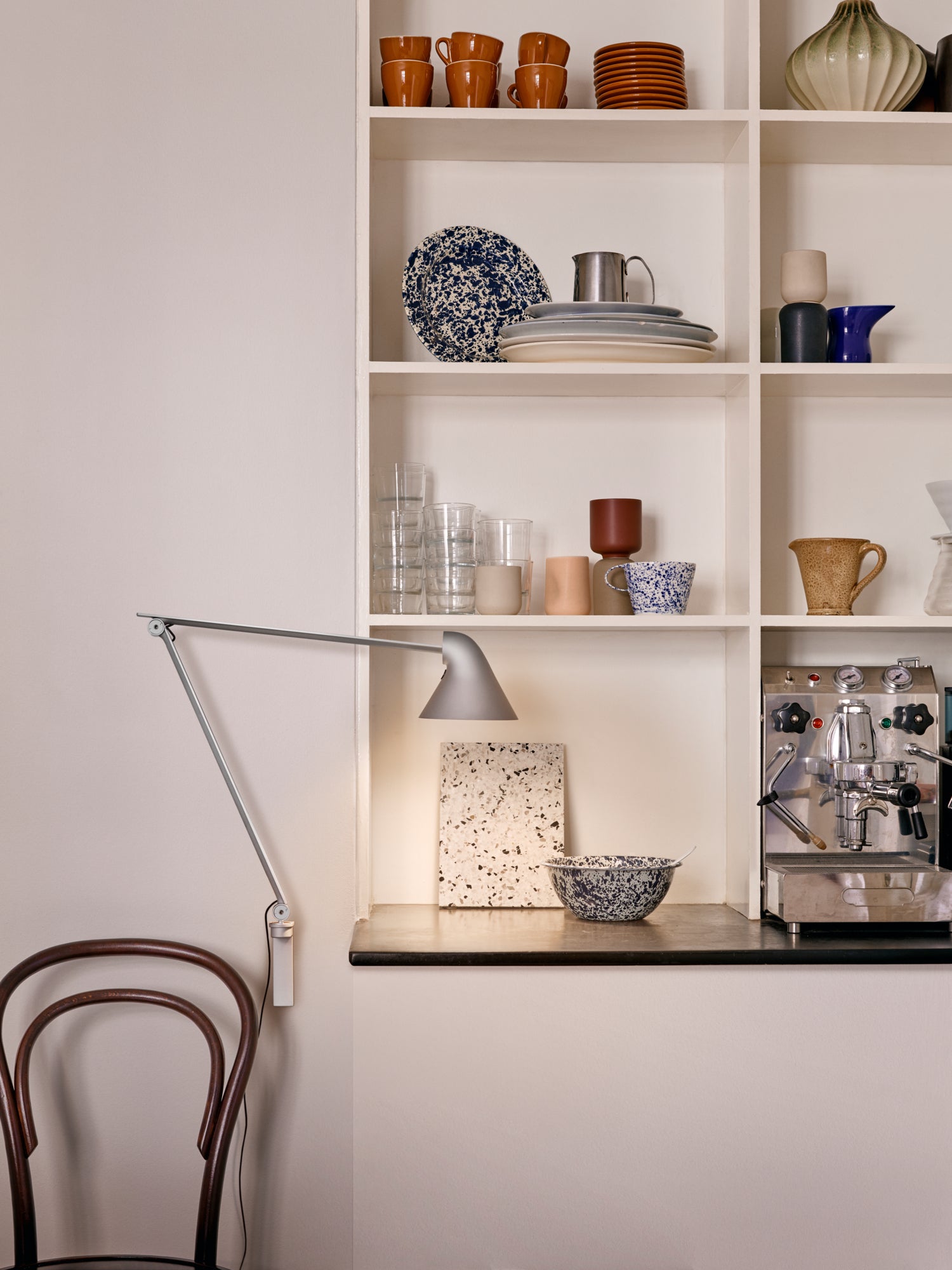 Wandlamp met verstelbare arm NJP wit