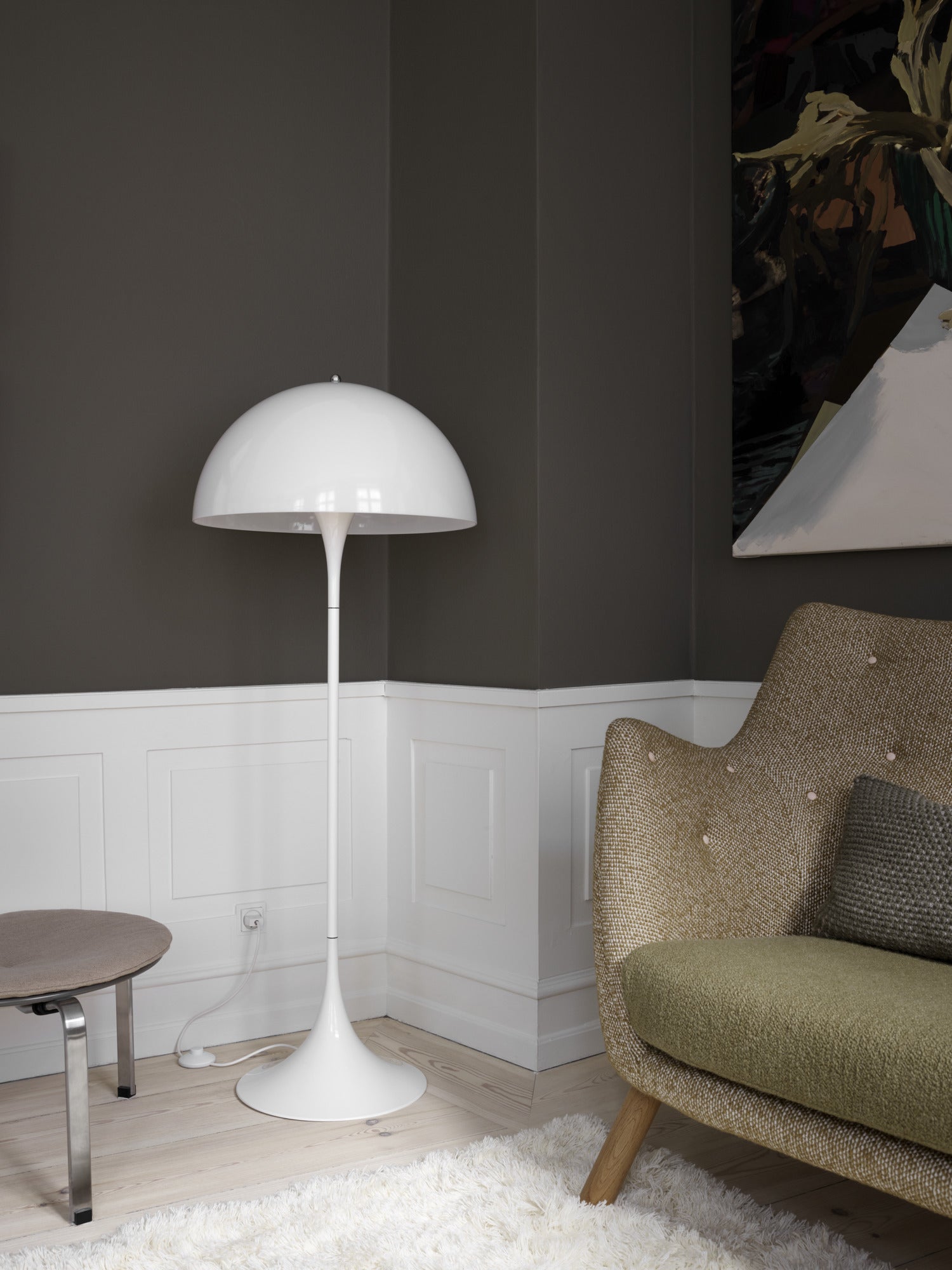 PANTHELLA Floor Lamp White