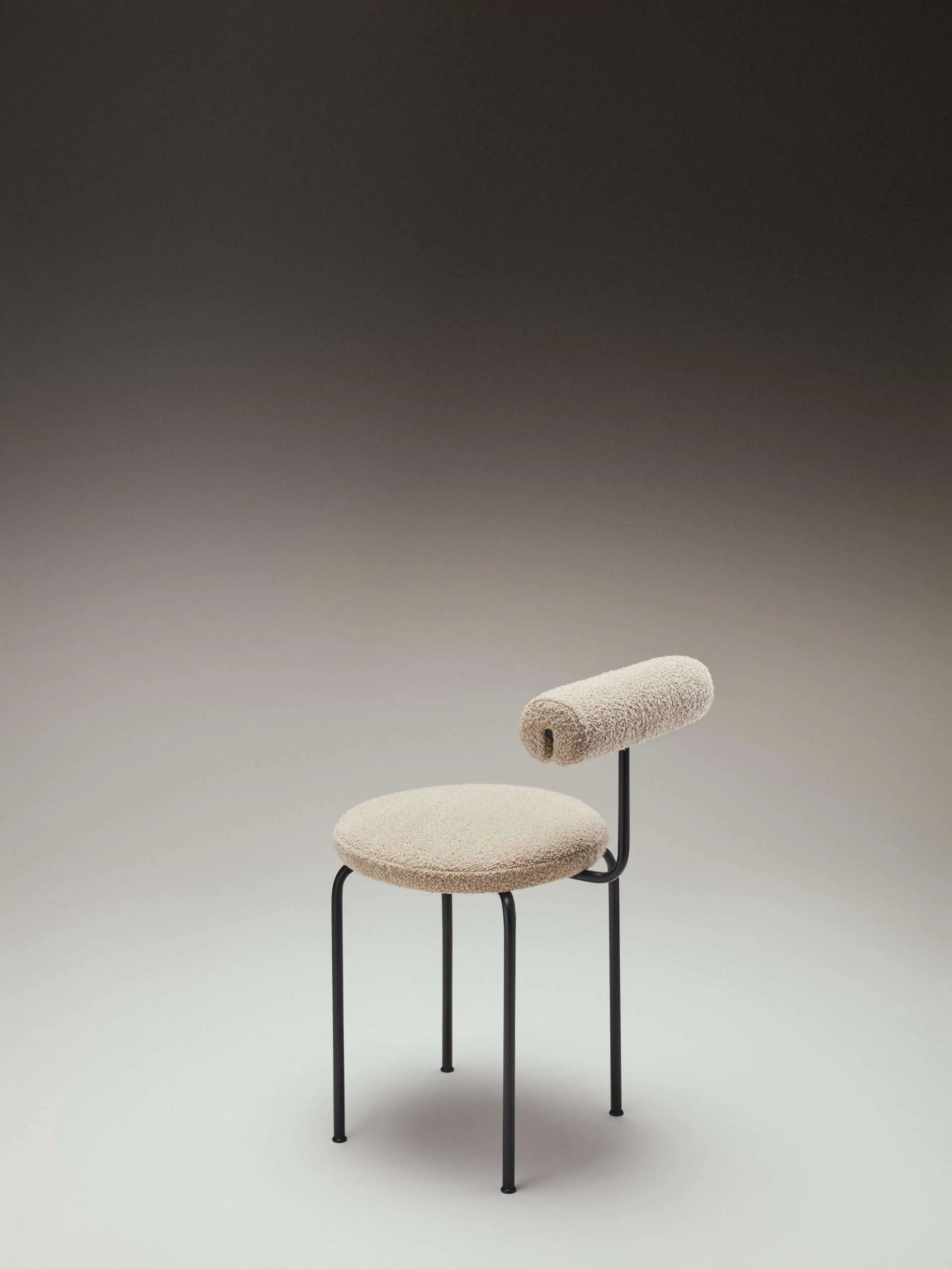 SAGE NO 2 upholstered chair with metal base