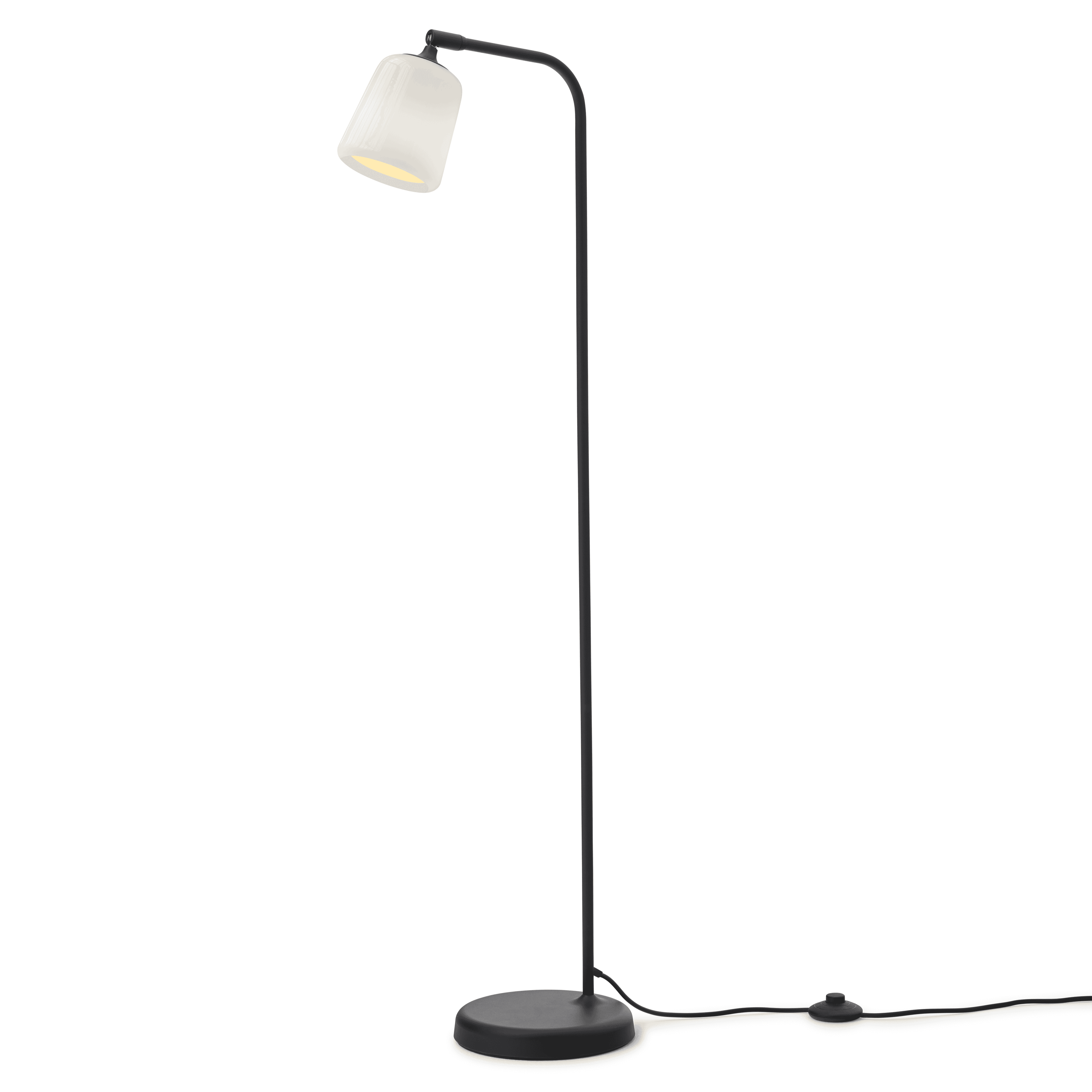 Floor lamp for reading MATERIAL white opalescent