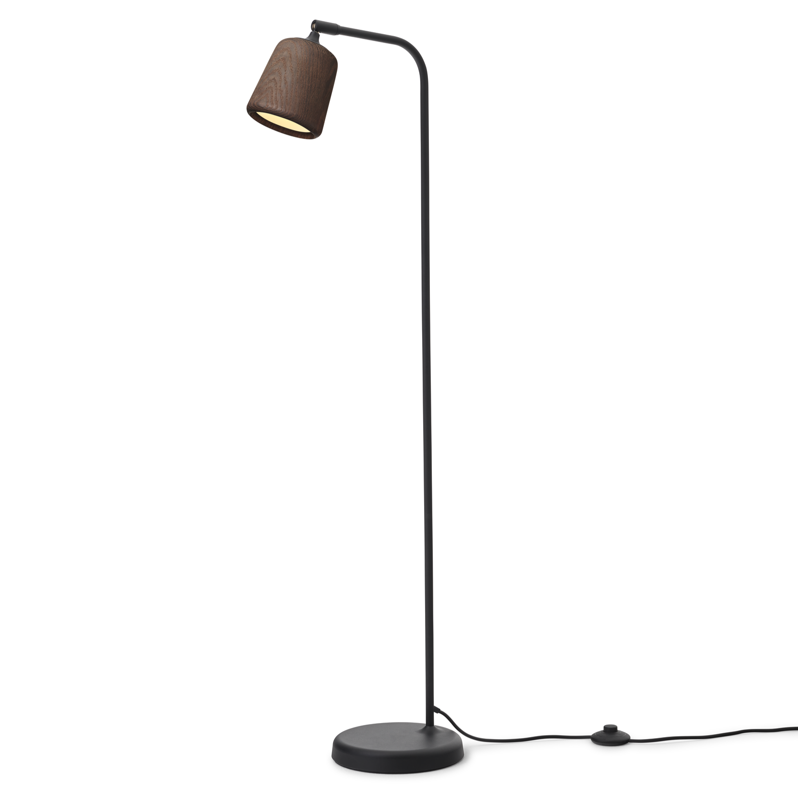 Vloerlamp MATERIAL gerookt eikenhout