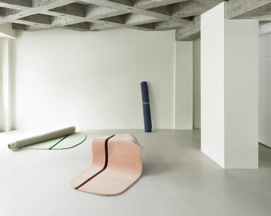 Ovale OONA tapijt zandkleurig