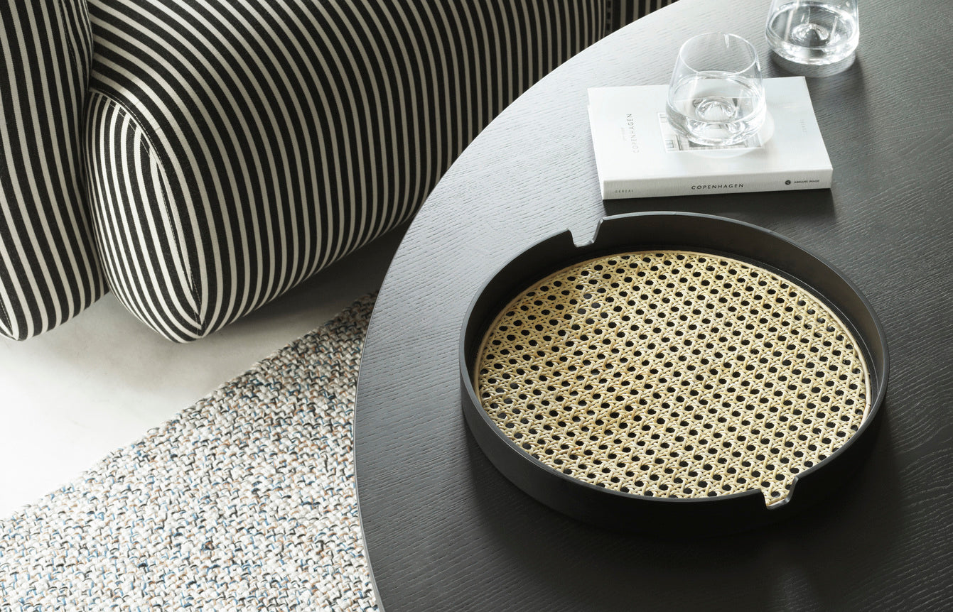 Taca SALON roestkleurig met riet