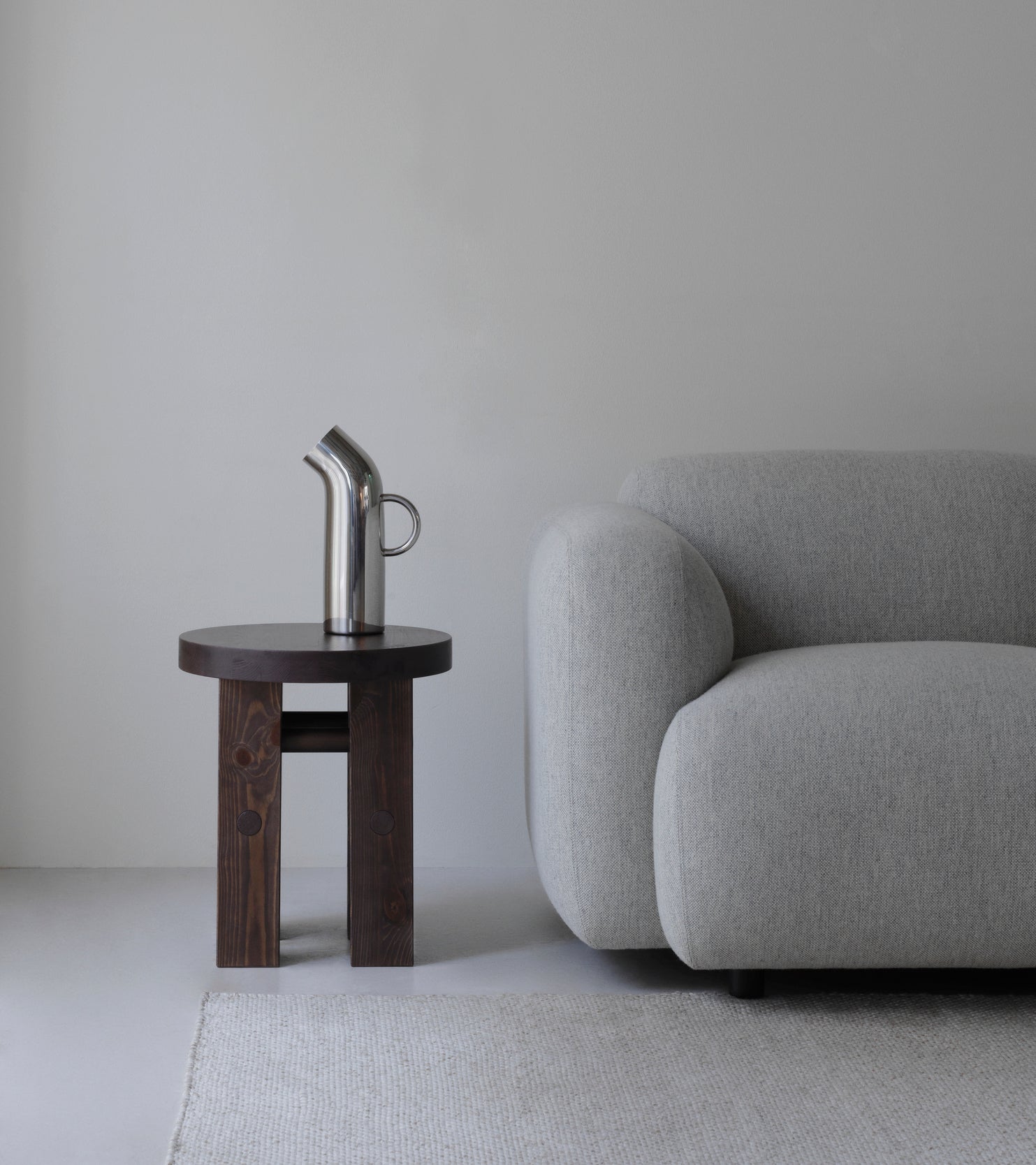 Houten kruk FYR donkerbruin