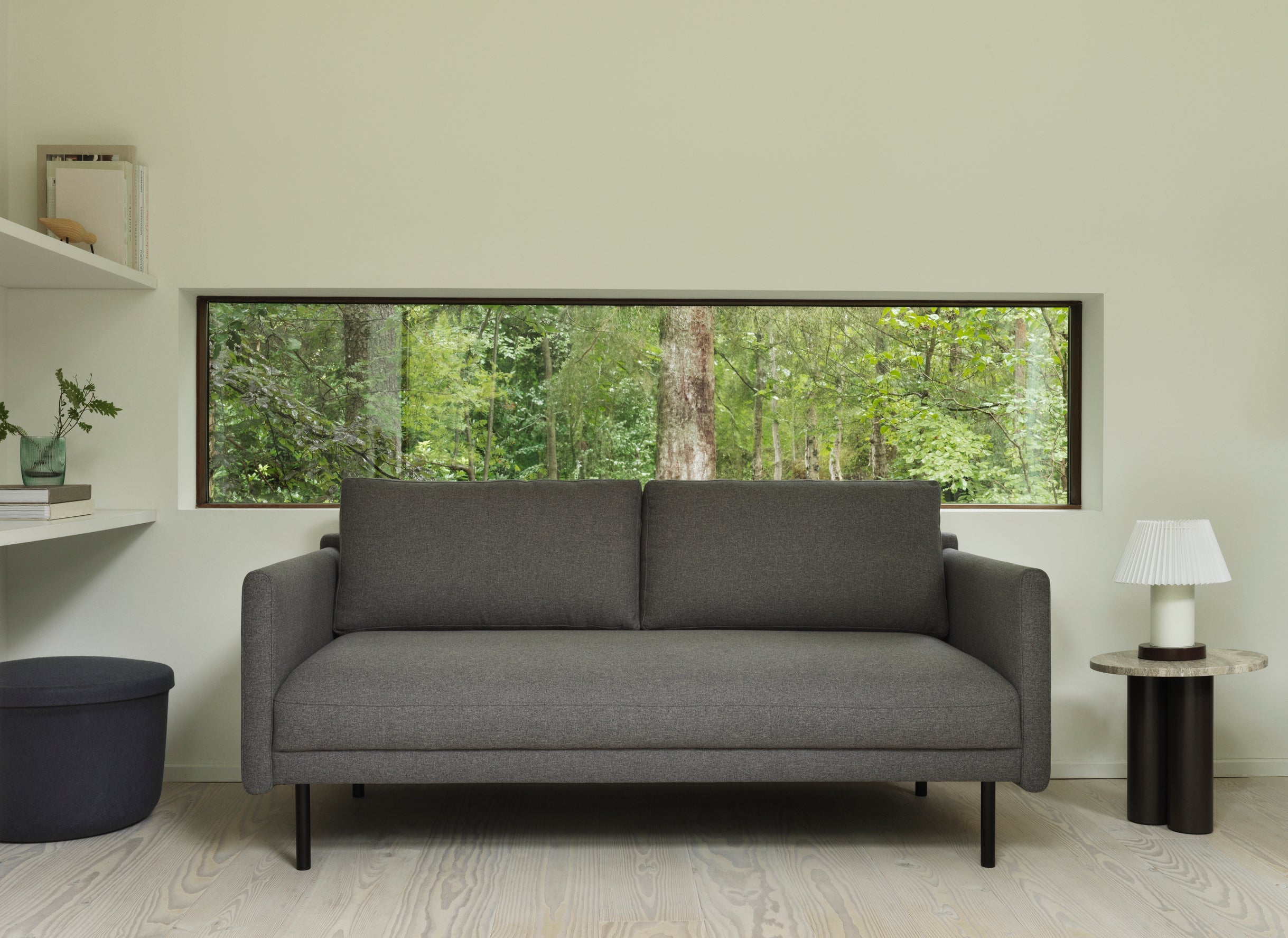 Side table dit brown base