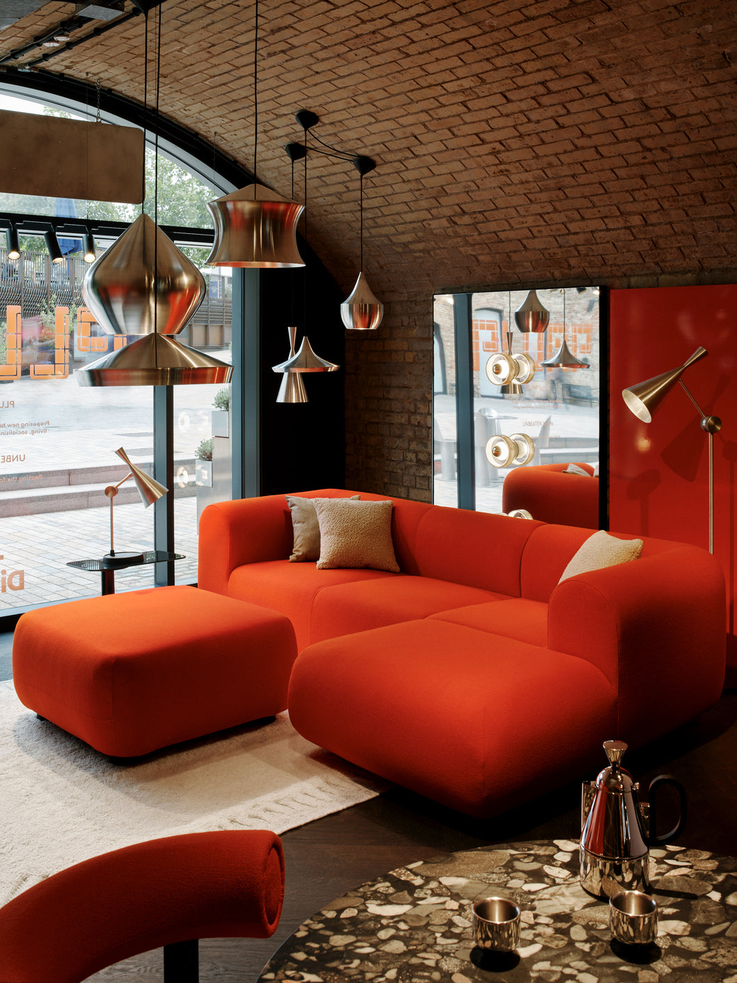 Otomana FAT gestoffeerd