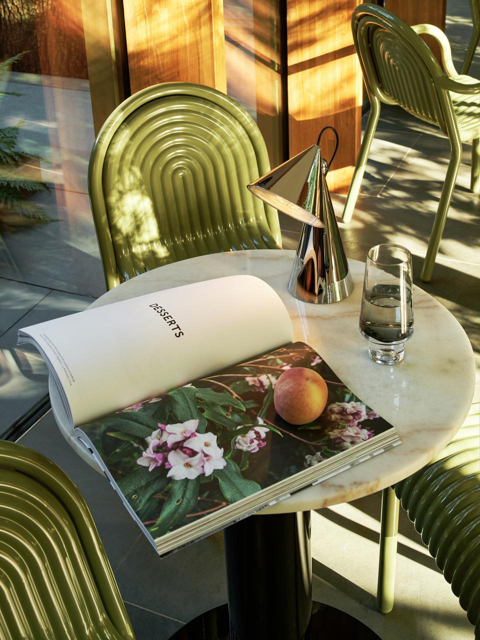 Portable table lamp POSE gray