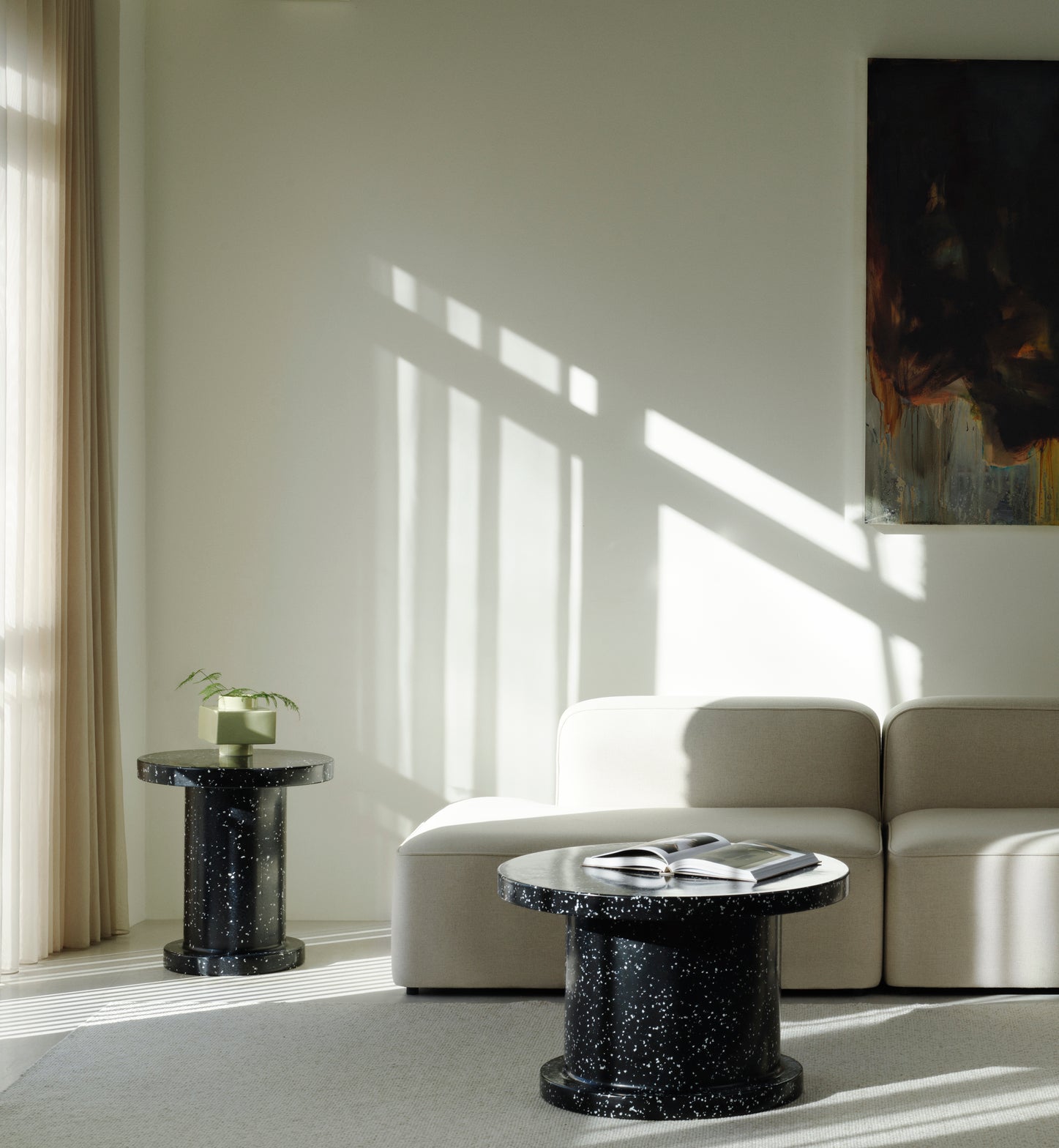 Modulares Seilsofa - links -Hand Chaiselong