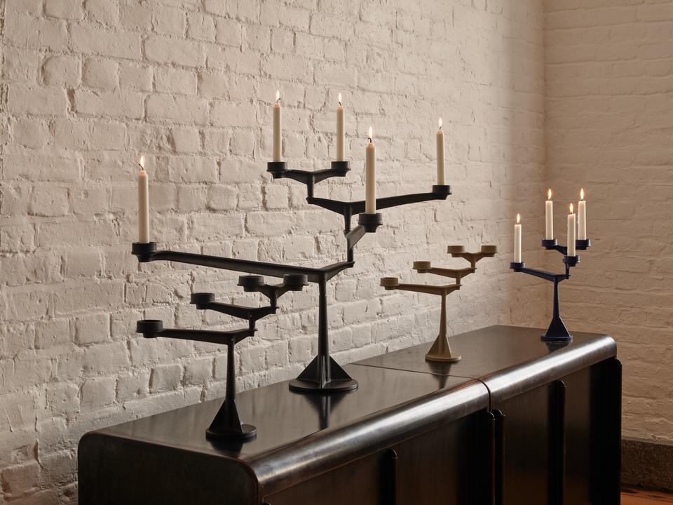 SPIN MINI Candle Holder Navy Blue
