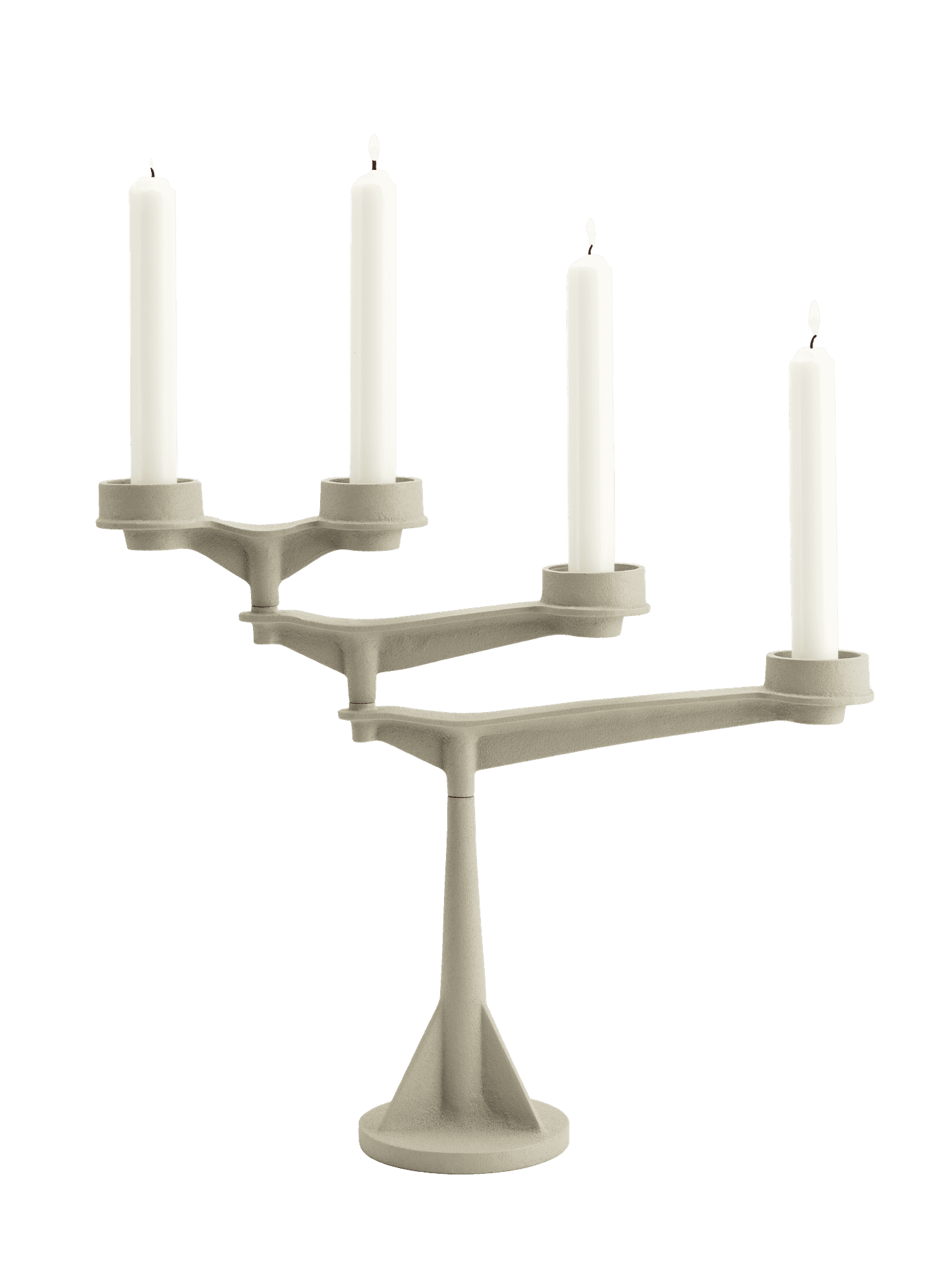 SPIN MINI Cream Candle Holder