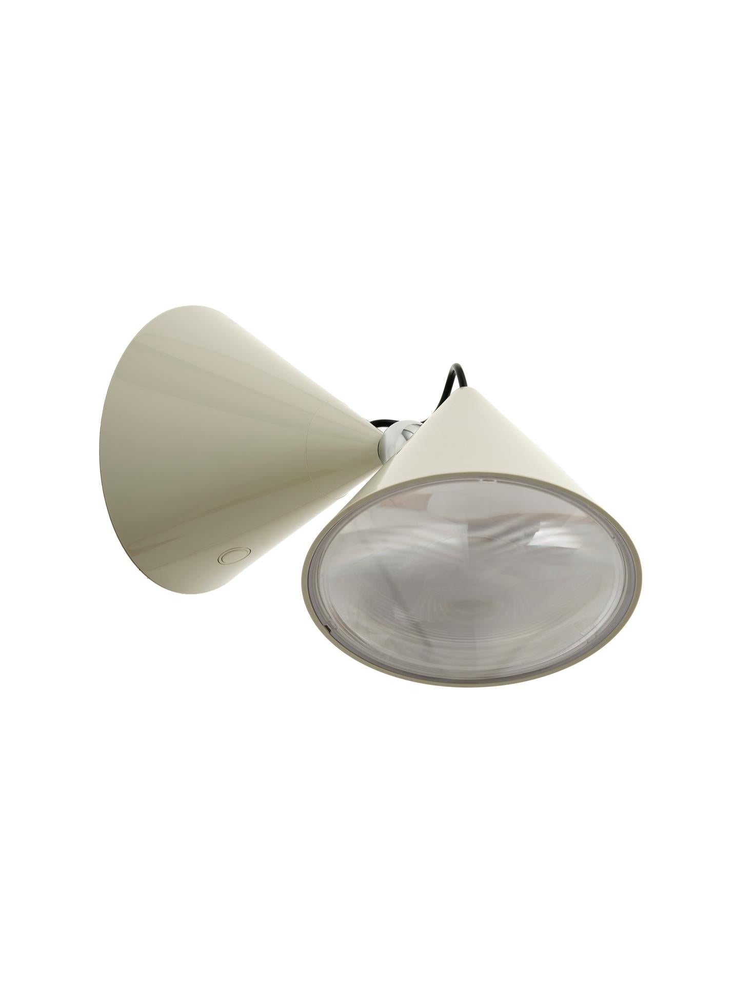 Verstelbare wandlamp POSE crème