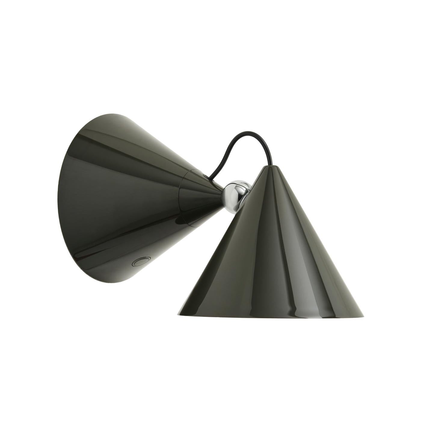 Verstelbare wandlamp POSE grijs
