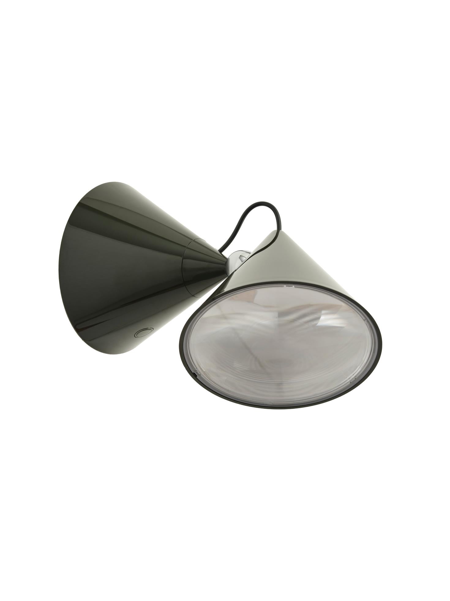 Verstelbare wandlamp POSE grijs