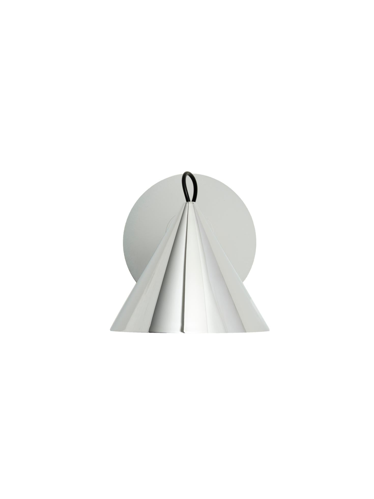 Verstelbare wandlamp POSE zilver