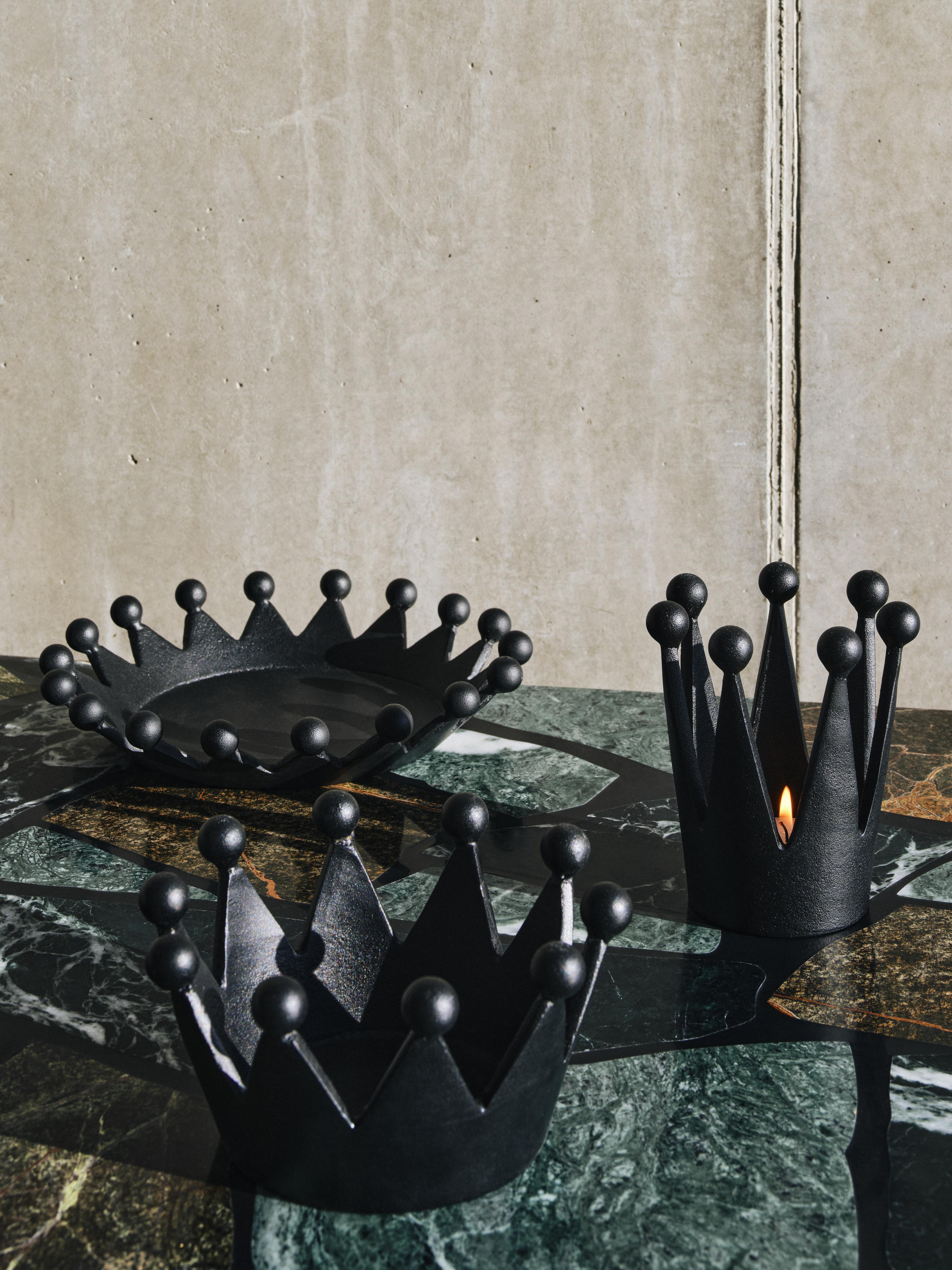 CAST CROWN Decoratie zwart