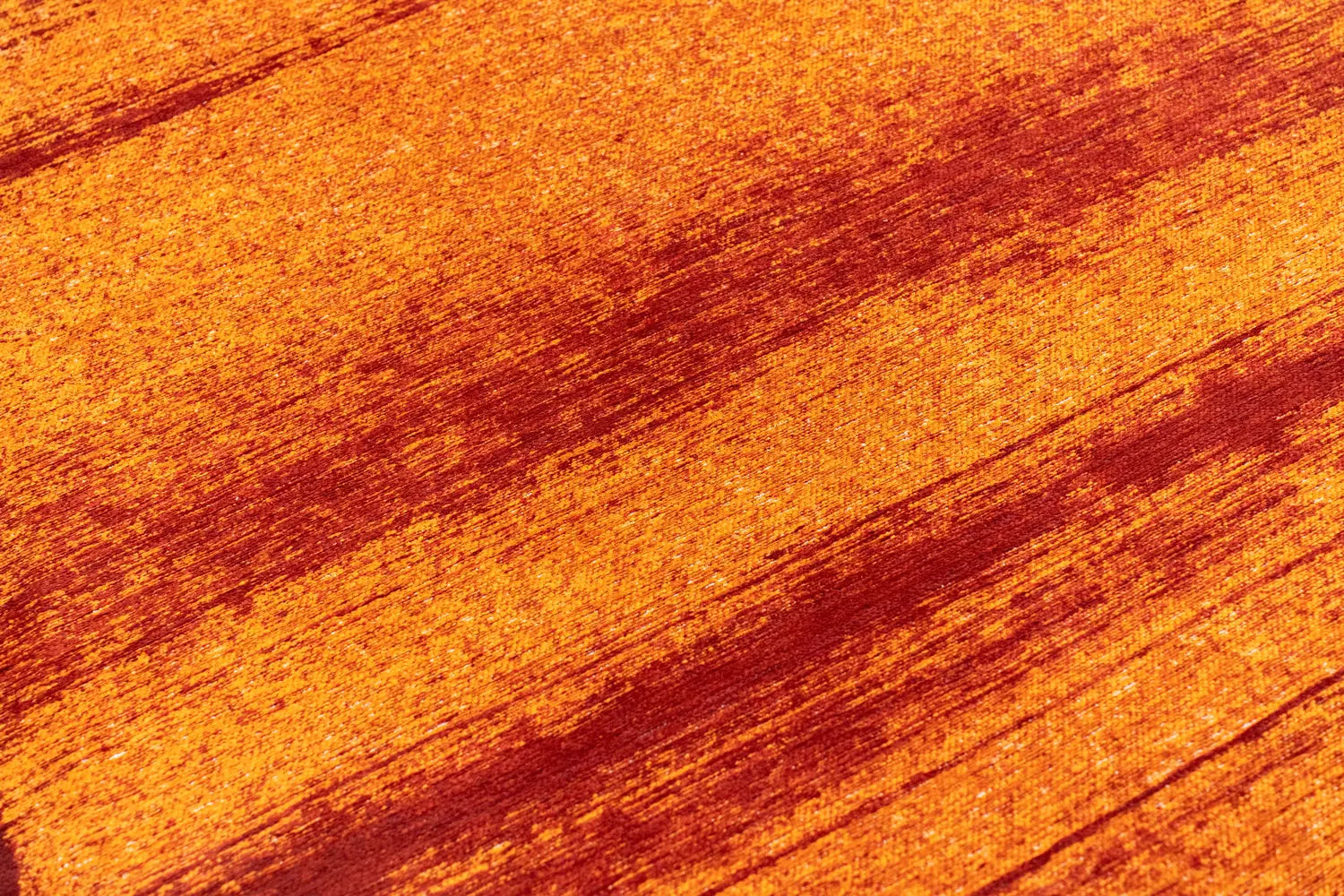 Vloerkleed BRUSH beige met oranje