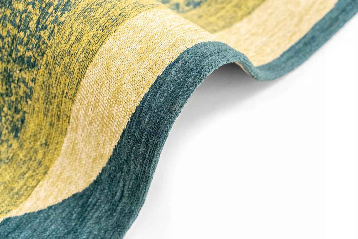 Vloerkleed MARBLE groen met blauw en beige