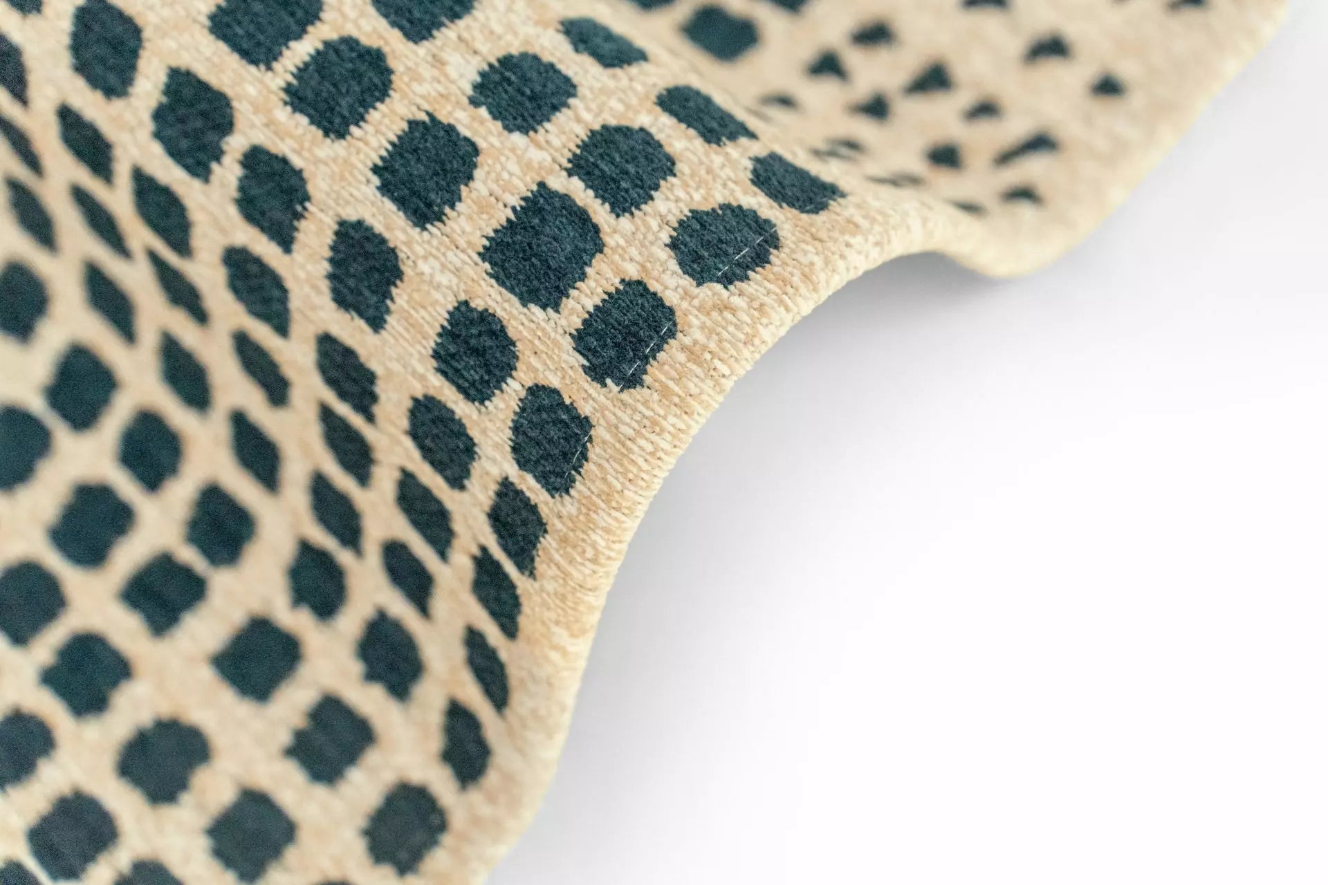 Beige ZEN tapijt met groen