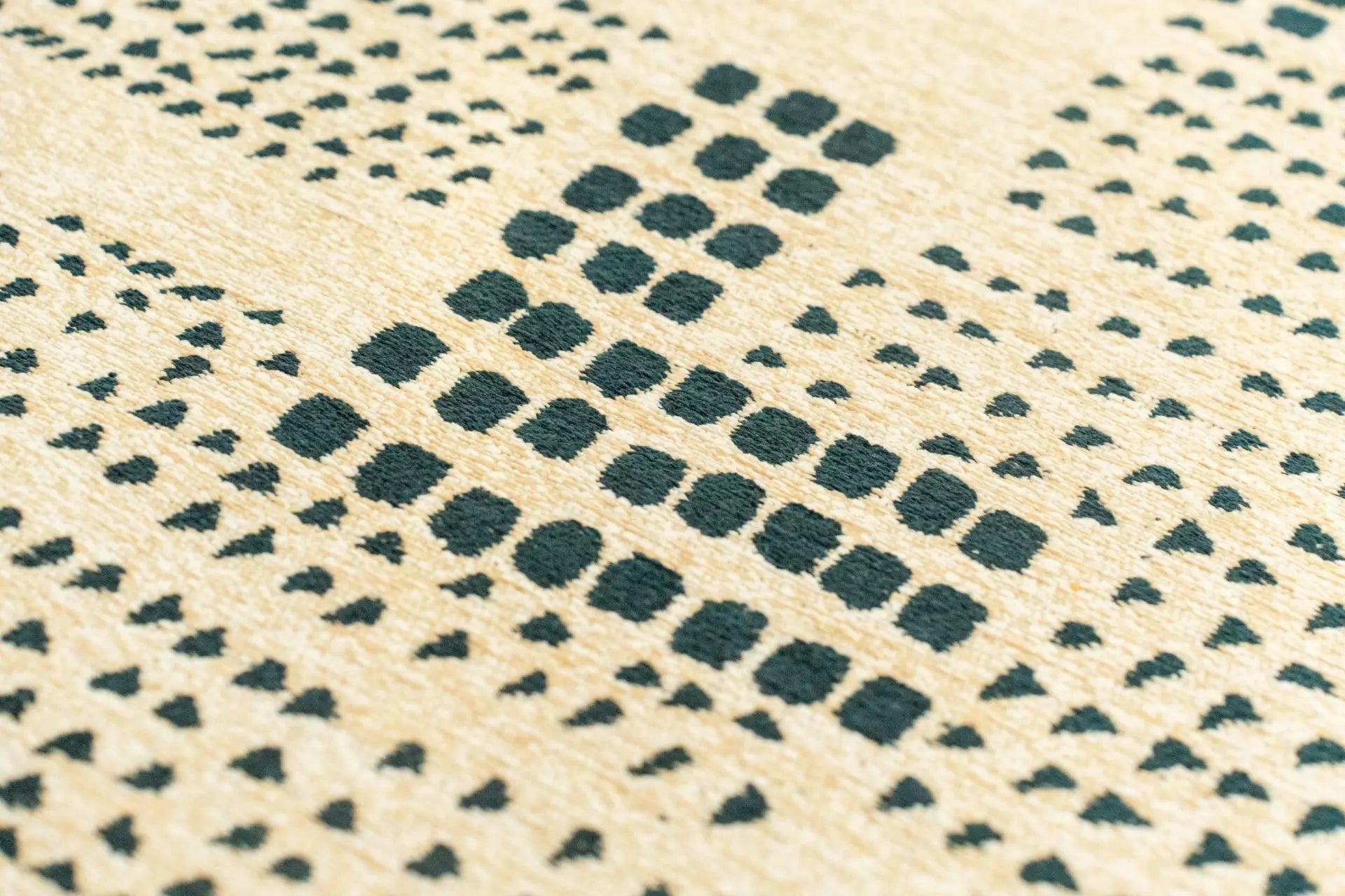 Beige ZEN tapijt met groen