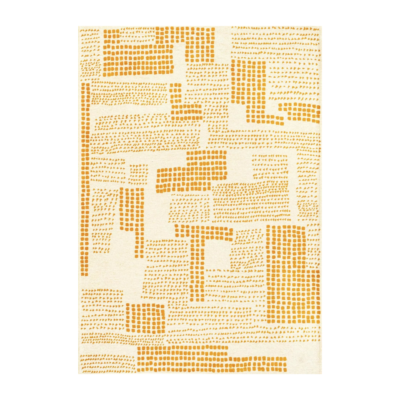 Teppich ZEN beige mit Gelb