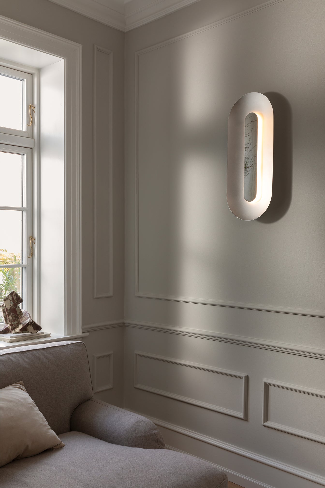 Wandlamp SASI zilver metaal